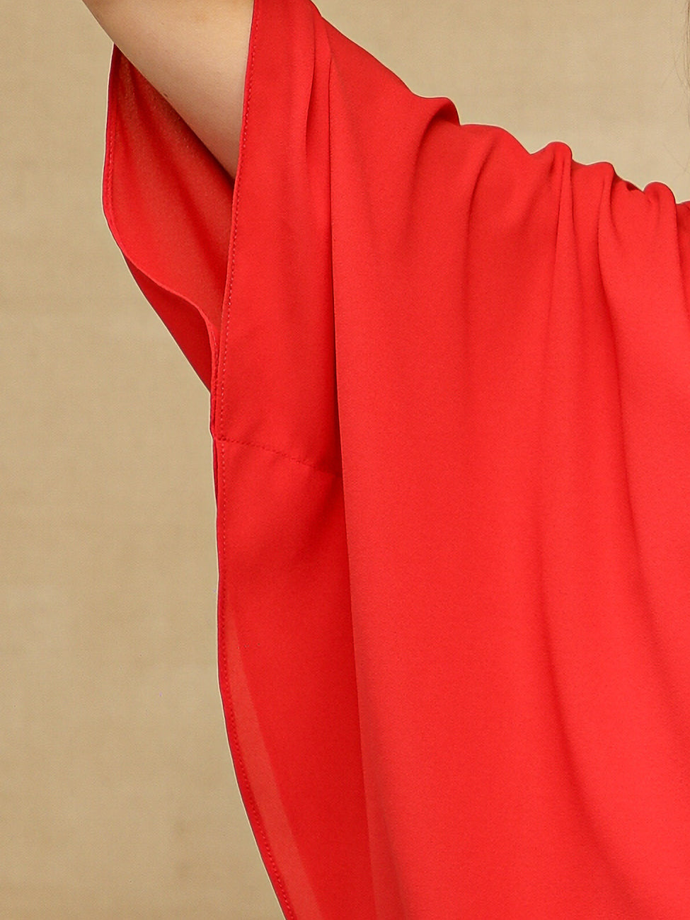 Red Poncho Top