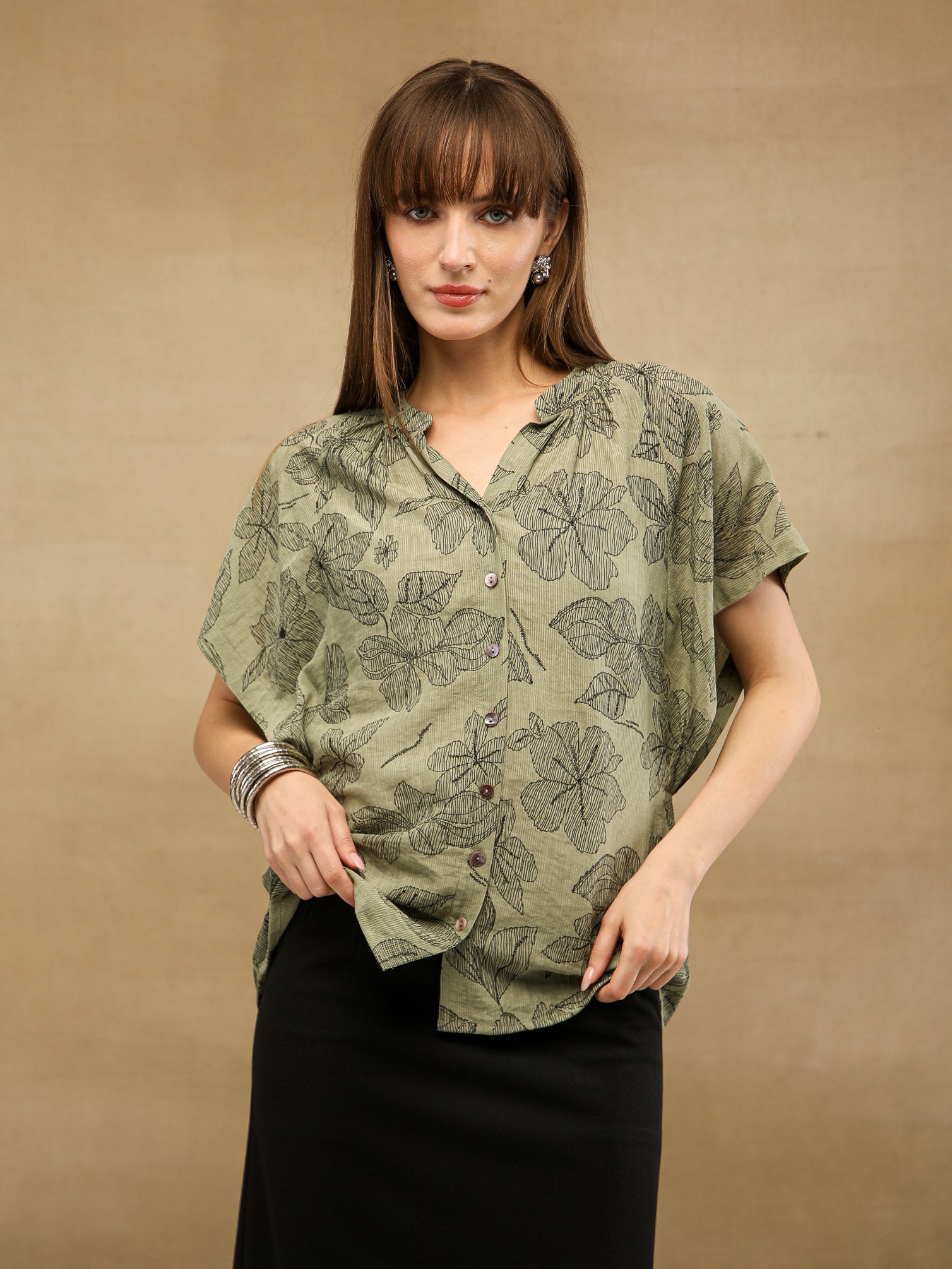 Olive Ink Top