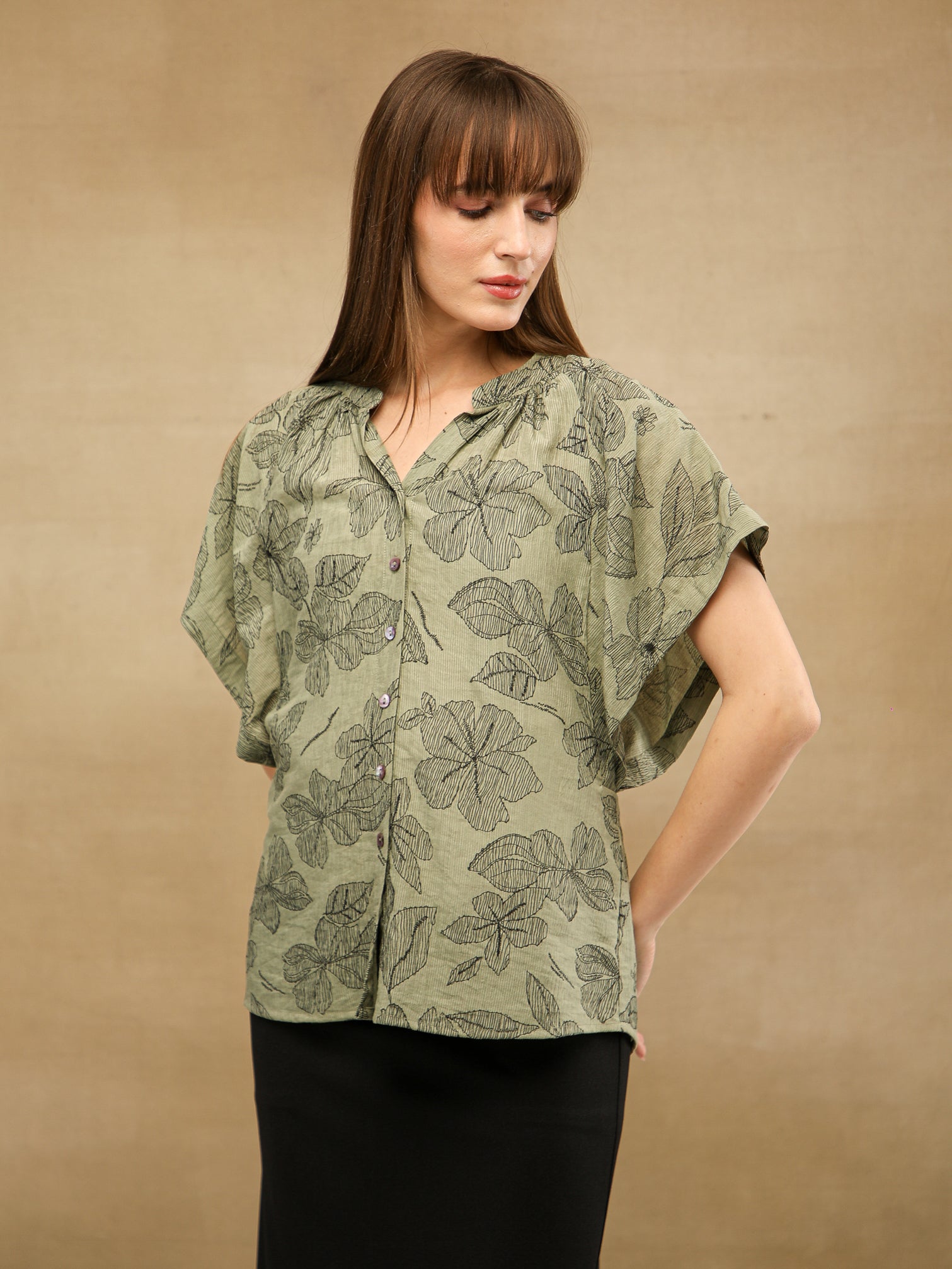 Olive Ink Top