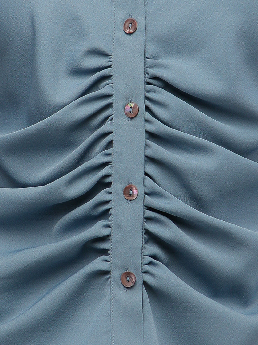 Marina Front Gathered Shirt