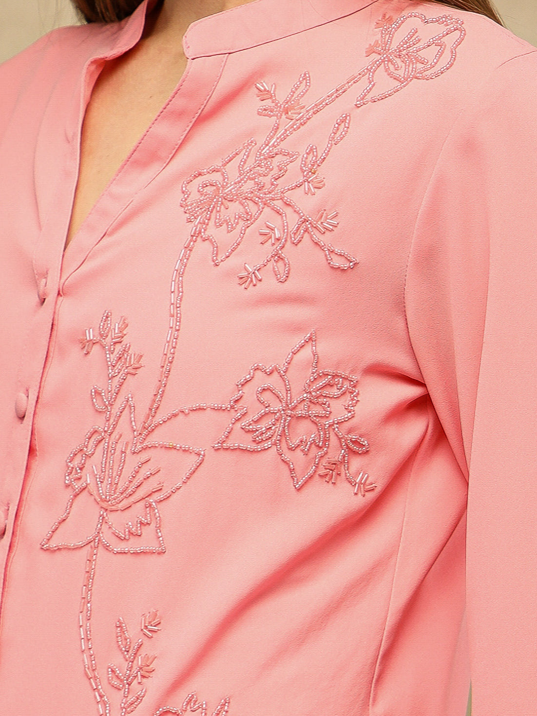 One-Side Embellished Petal Co-ord Set