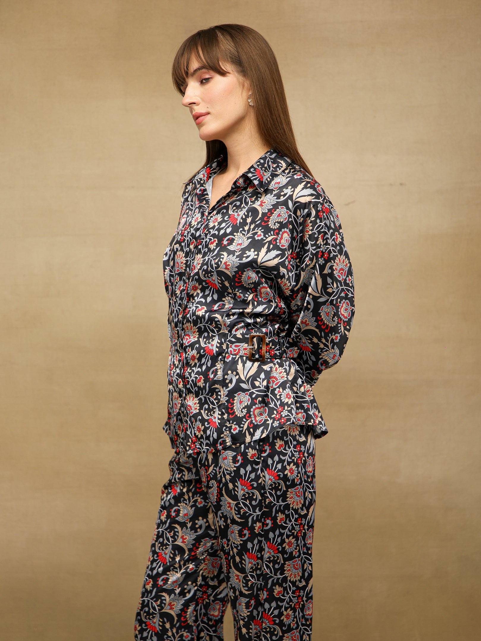 Botanical Buckle Detail Co-ord Set