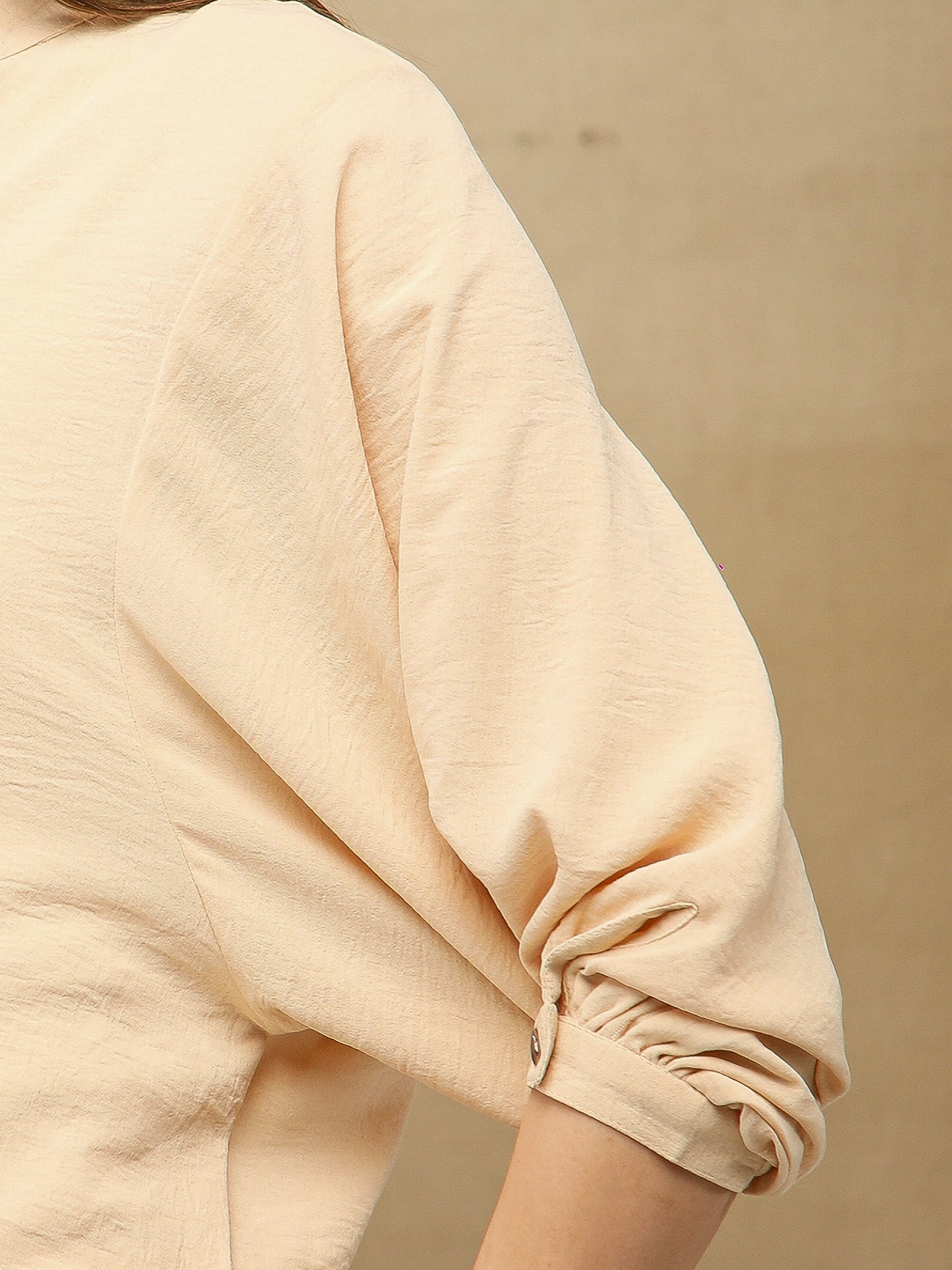 Drop Armhole Beige Co-ord Set