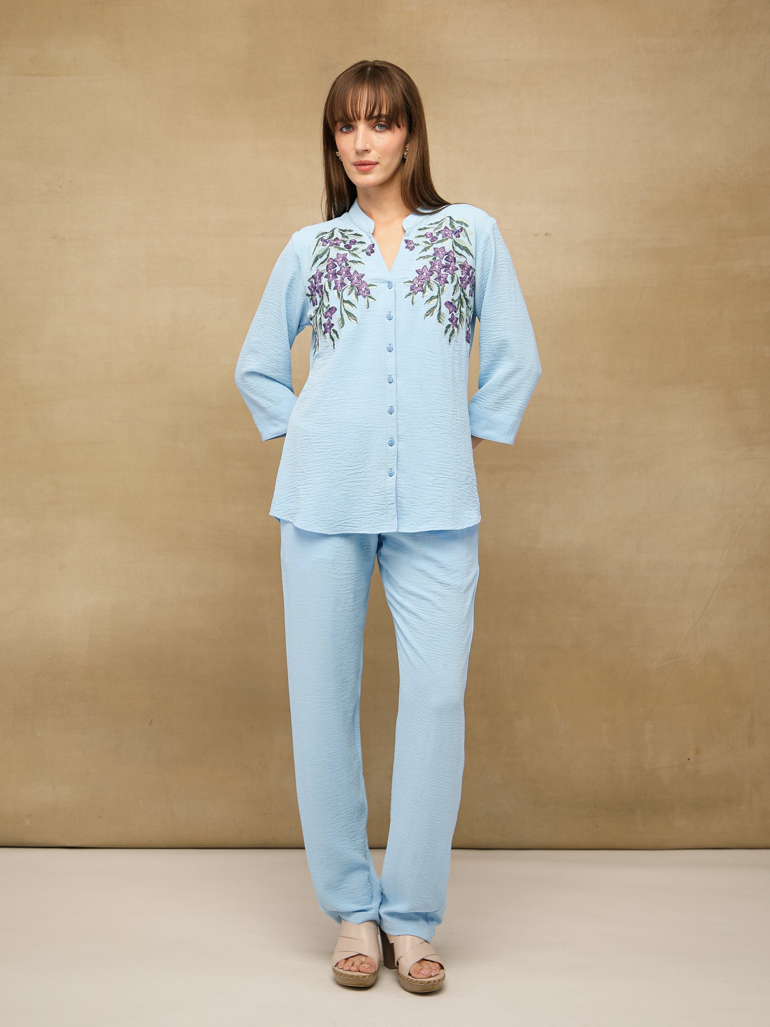 Blue Blossom Co-ord Set