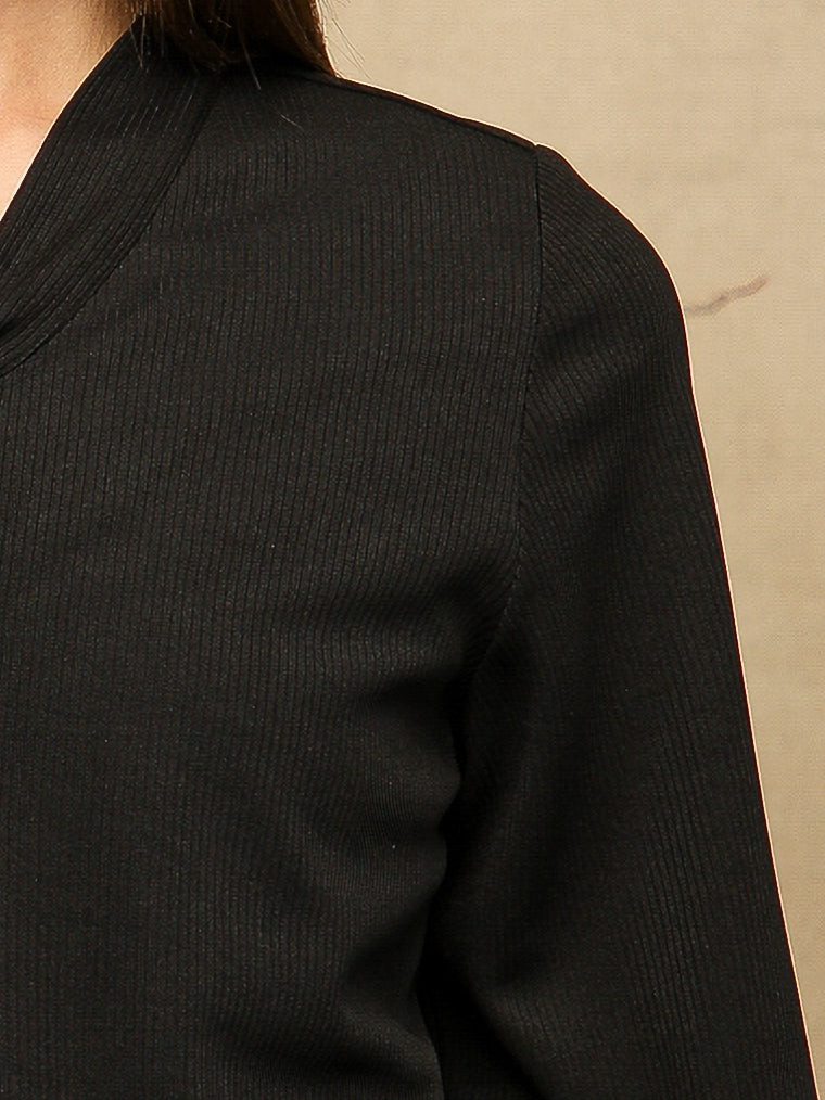 Front Tie Black Top