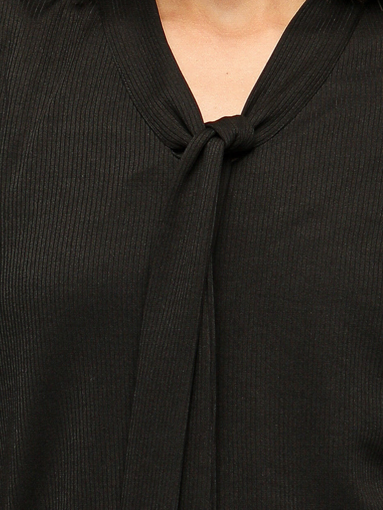 Front Tie Black Top