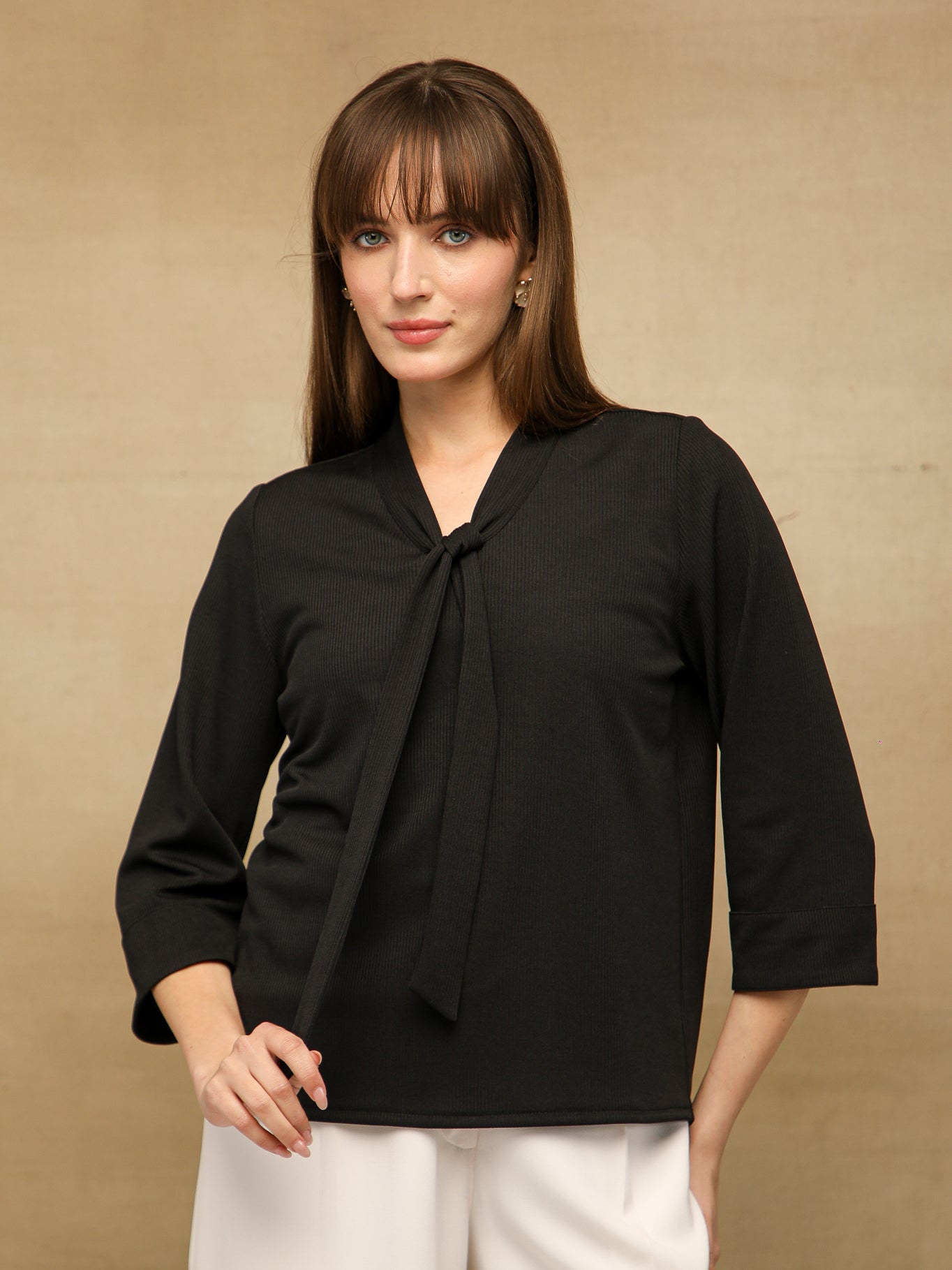 Front Tie Black Top