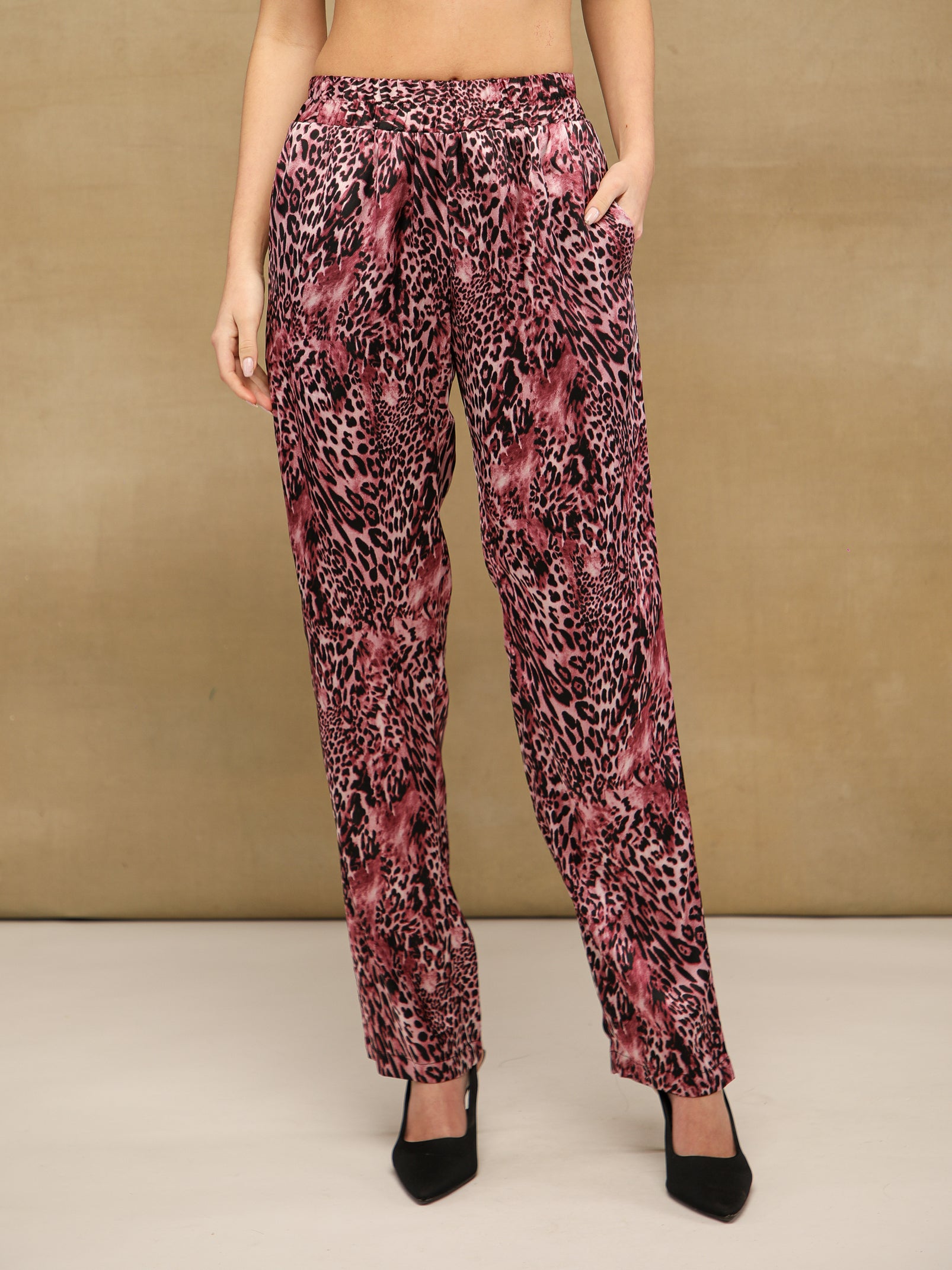 Cobra Wine Drawstring Waist Co-ord Set