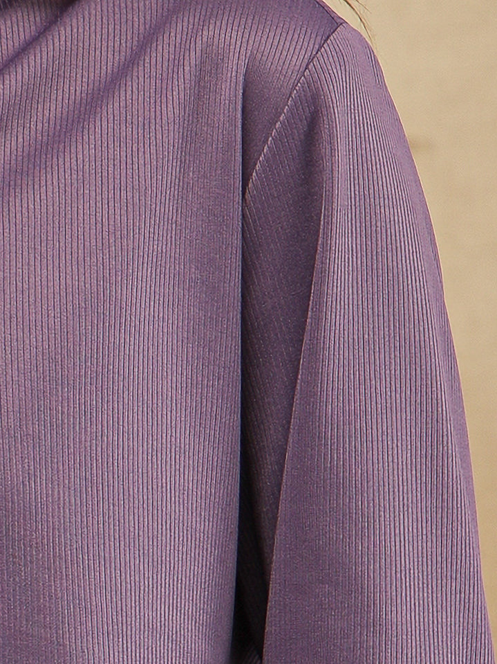 Lilac Self Stripe Shirt