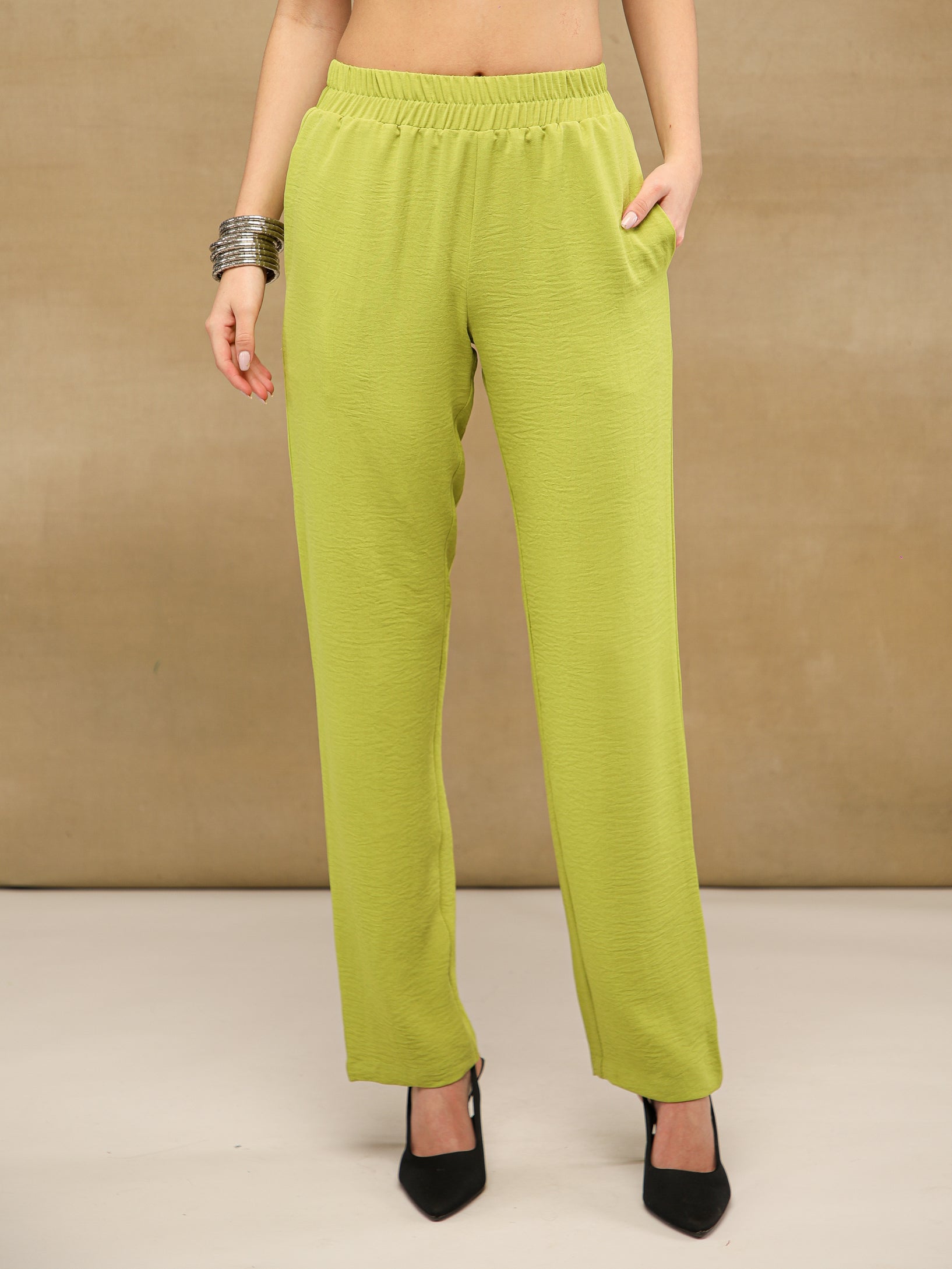 Tie Up Lime Green Co-ord Set