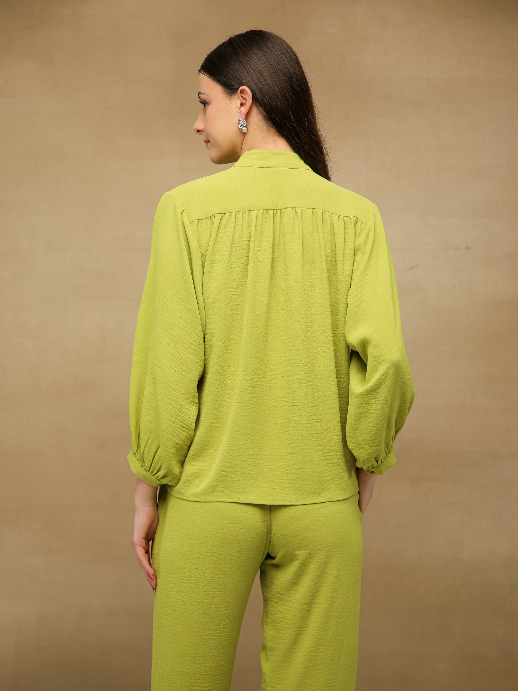 Tie Up Lime Green Co-ord Set
