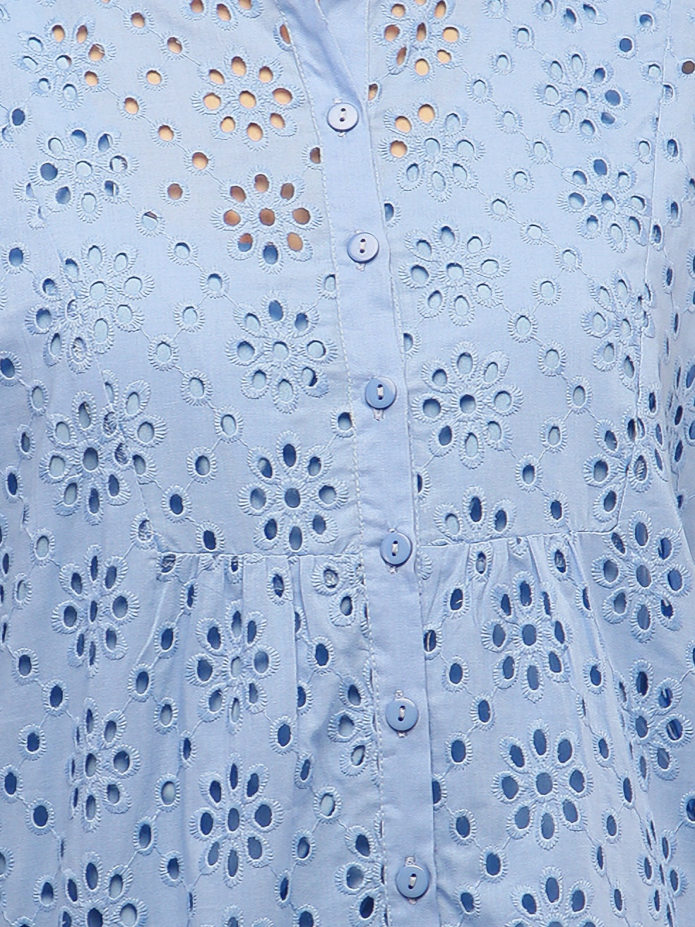 Light Blue Schiffli Co-ord Set