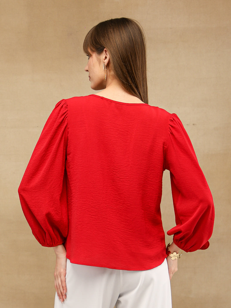 Scarlet Slit Sleeve Top