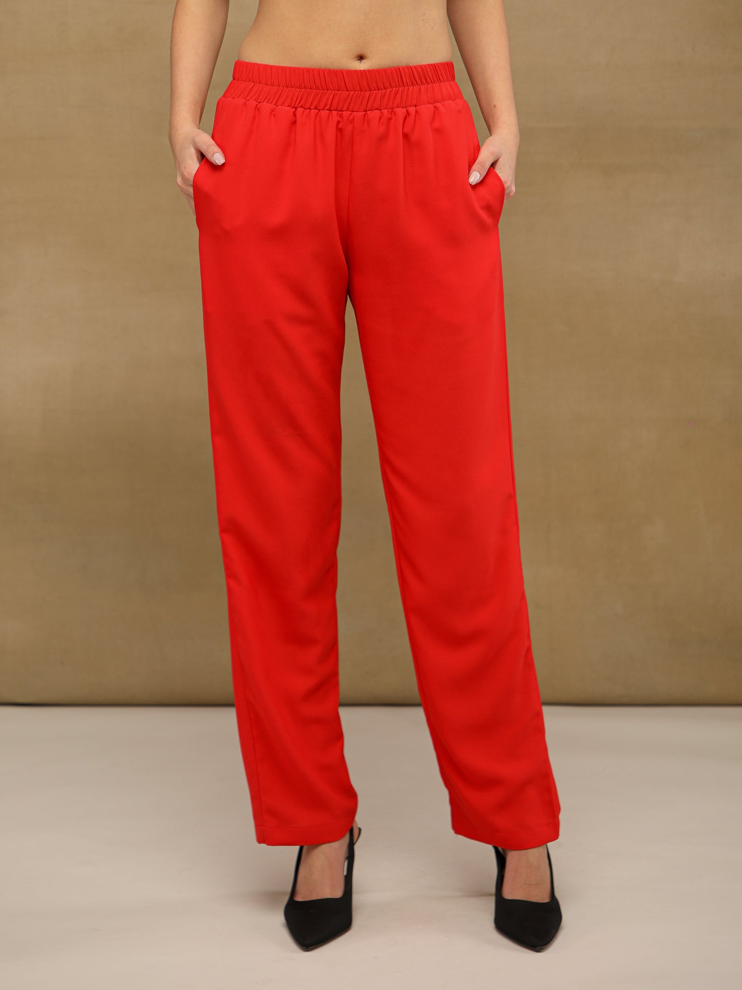 Sequins Asymmetric Red Co-ord Set