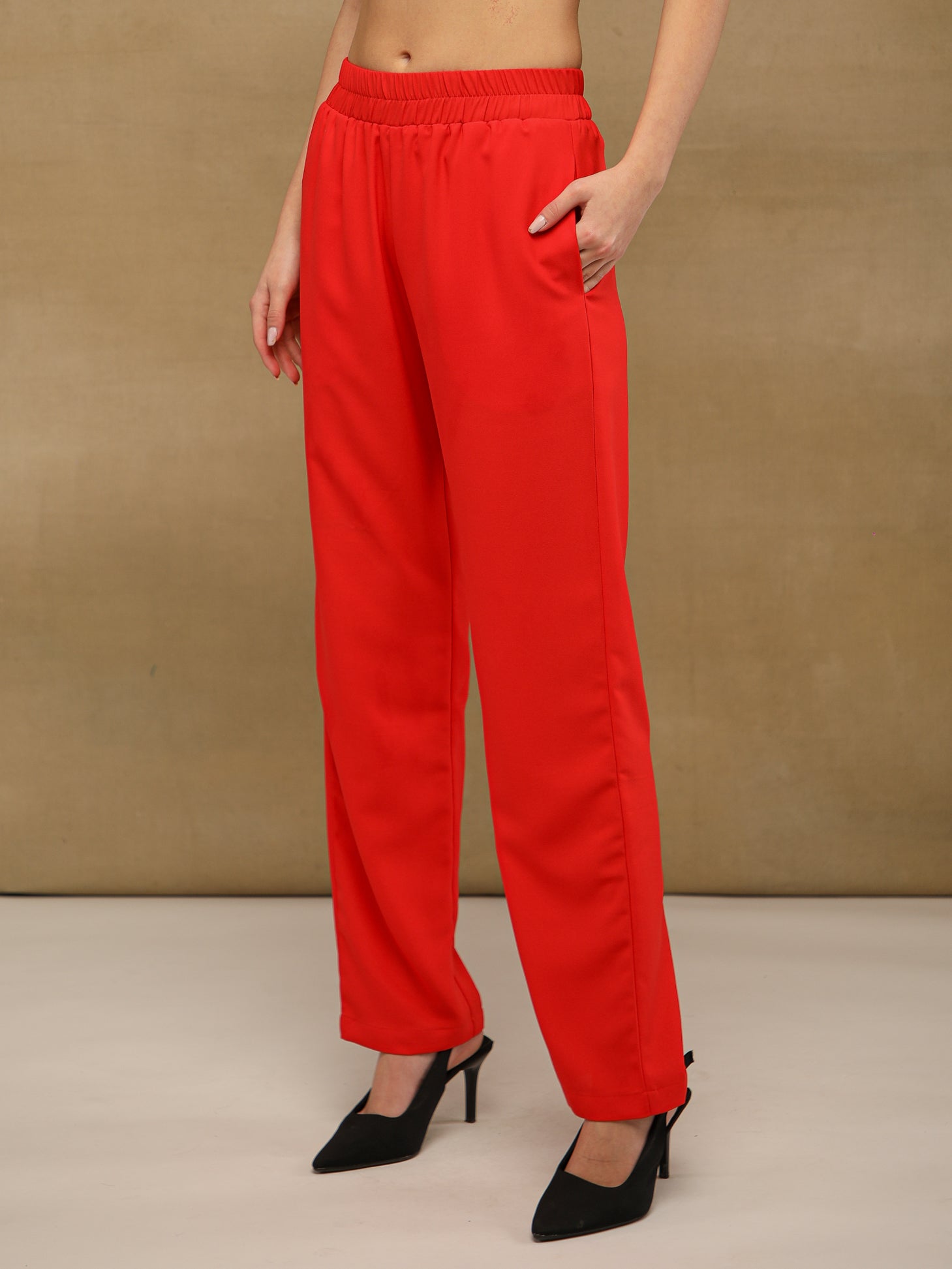 Sequins Asymmetric Red Co-ord Set