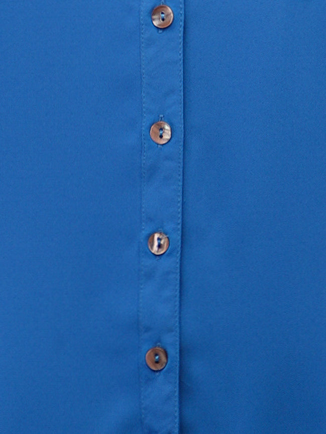 Butterfly Sequins Royal Blue Shirt