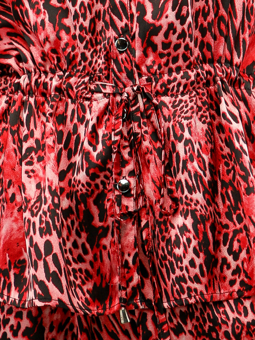 Cobra Crimson Drawstring Waist Co-ord Set
