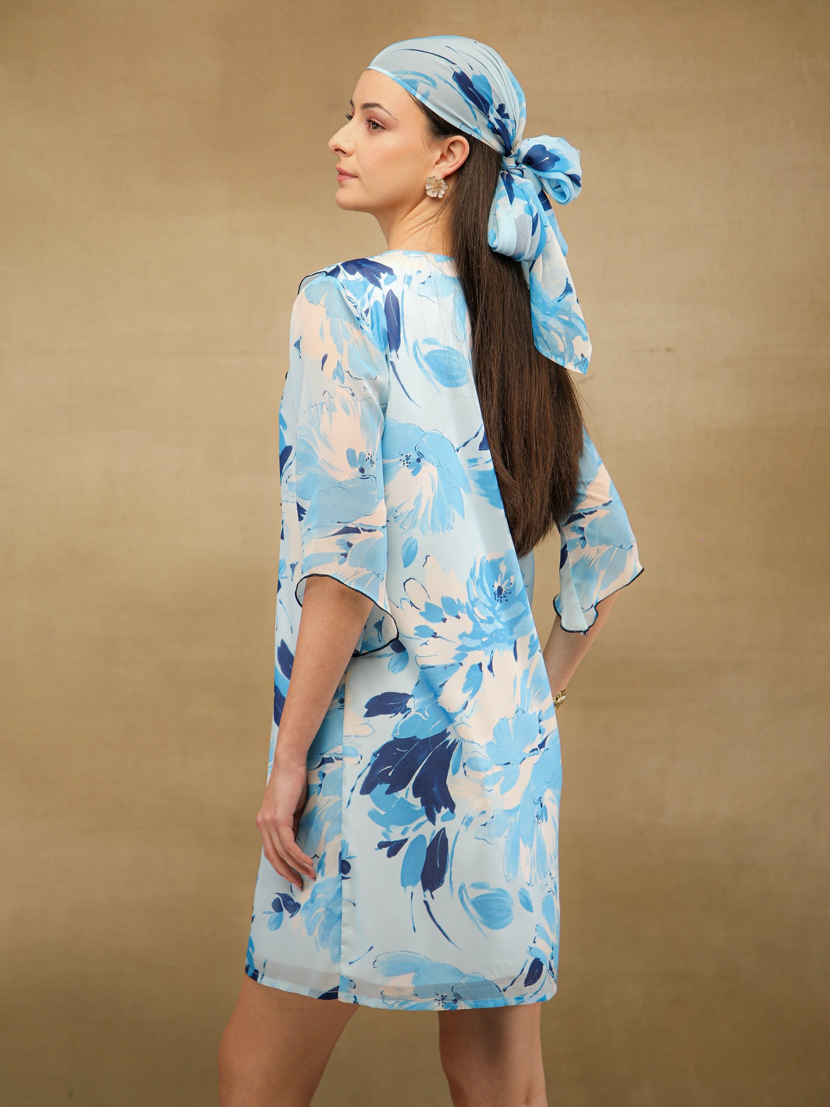 Azure Bloom Scarf