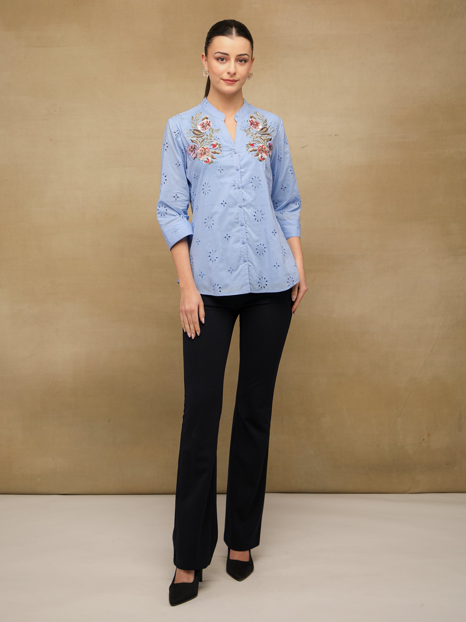 Bluebell Embroidered Shirt