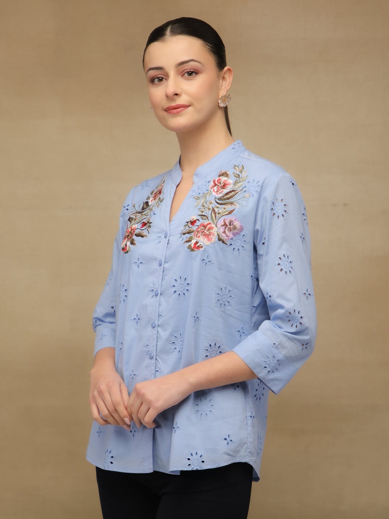 Bluebell Embroidered Shirt