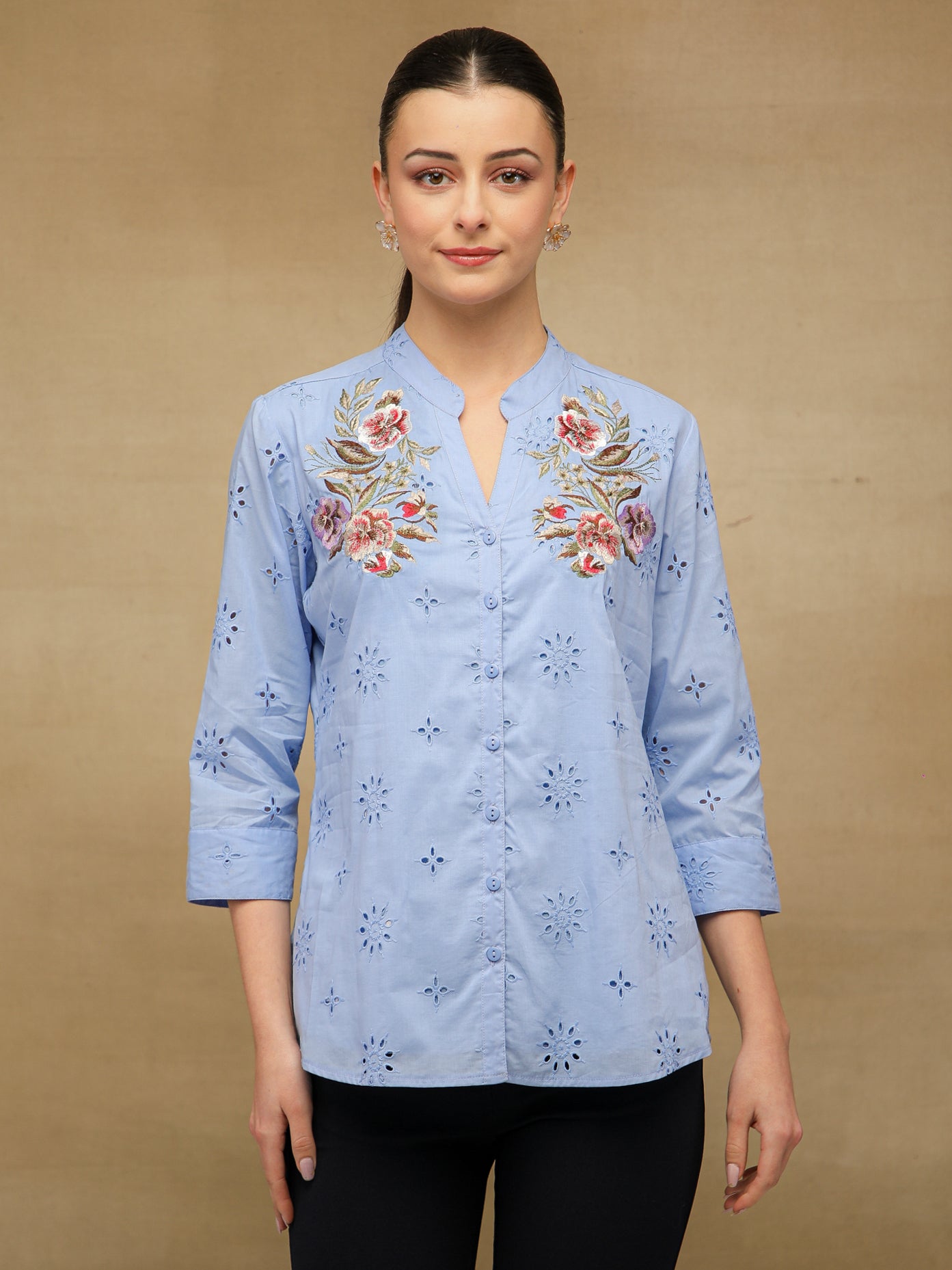 Bluebell Embroidered Shirt