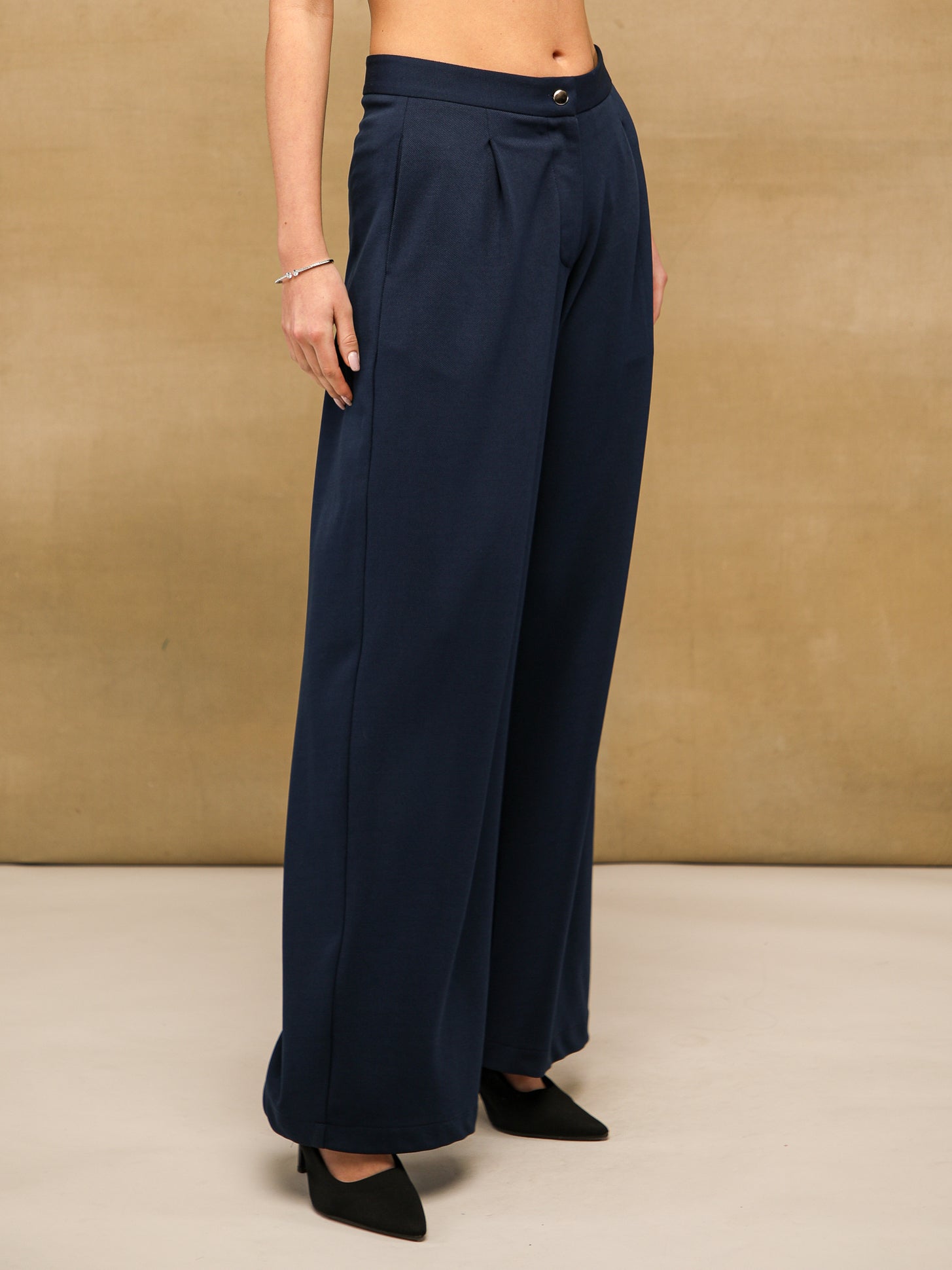 Navy Tailored Trousers