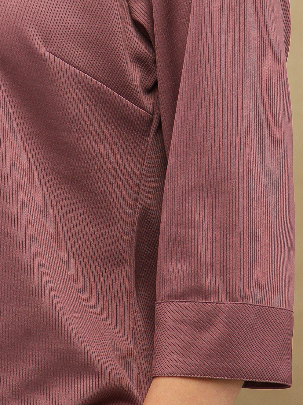 Self Stripe Rose Quartz Top
