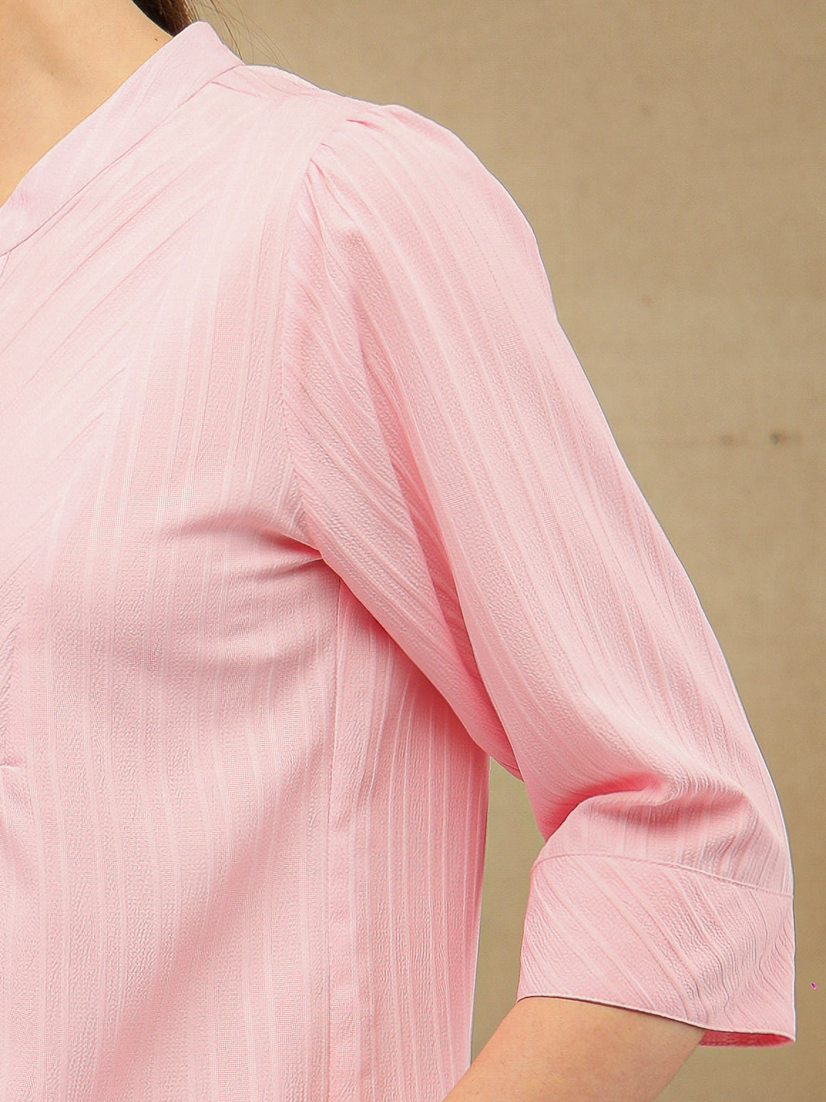 Front Yoke Pink Top