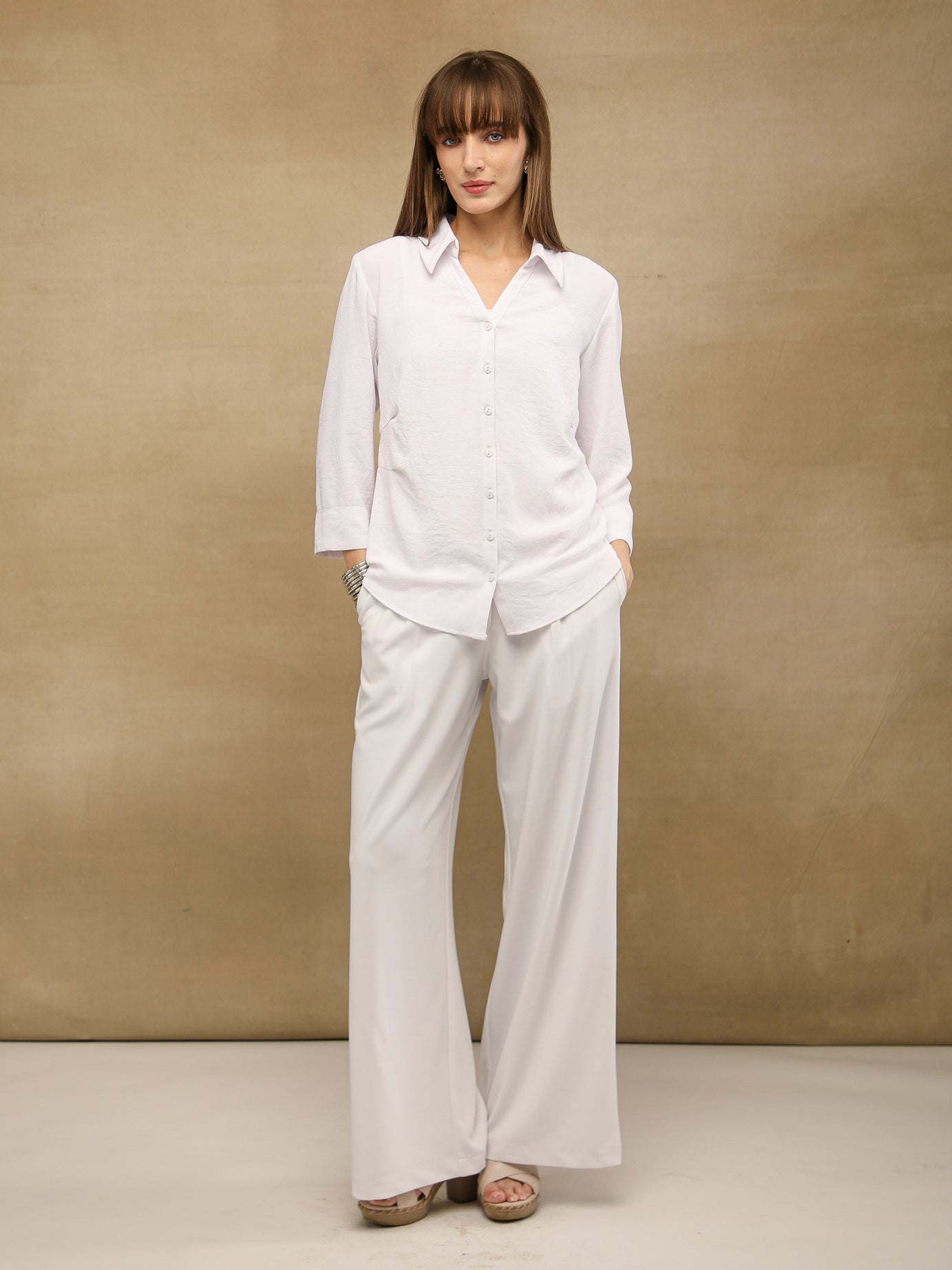 Tailored Dart White Shirt