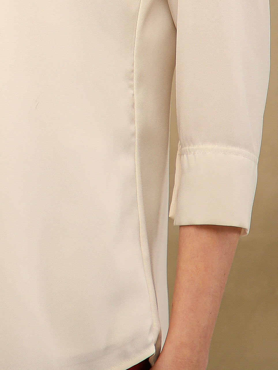 Fern Sequins Georgette White Shirt