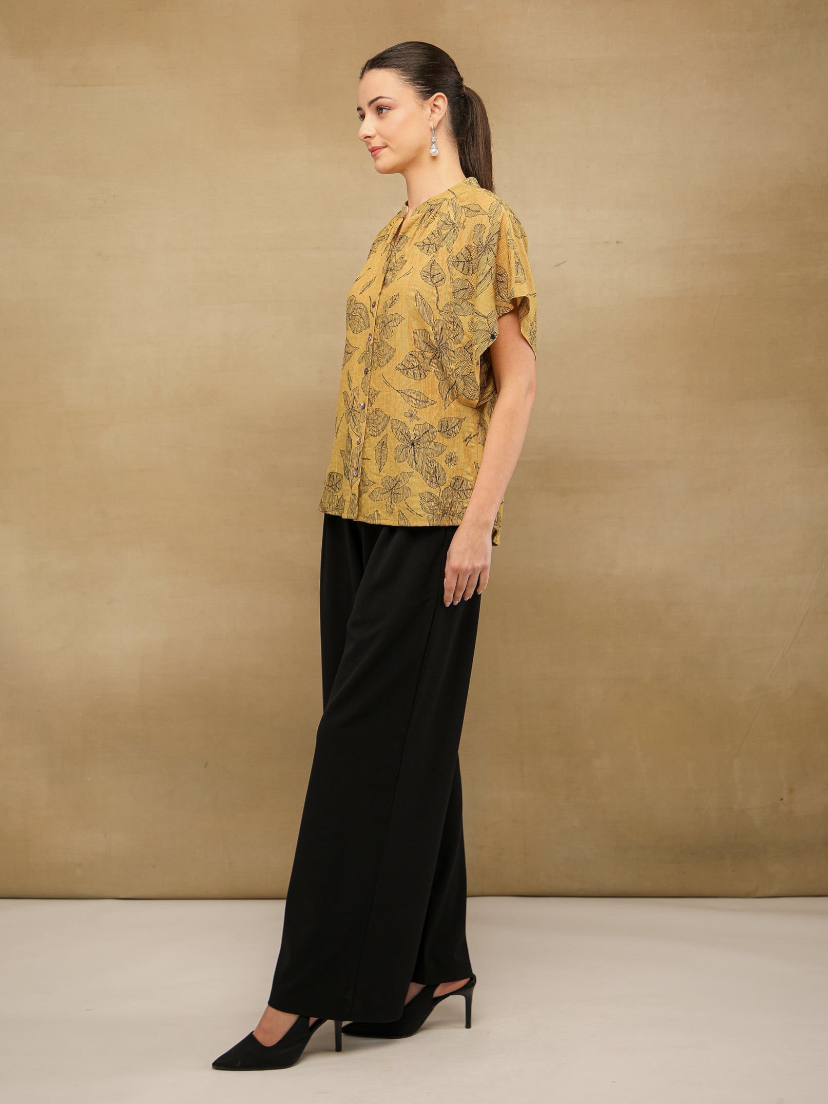 Black Wide Leg Trousers