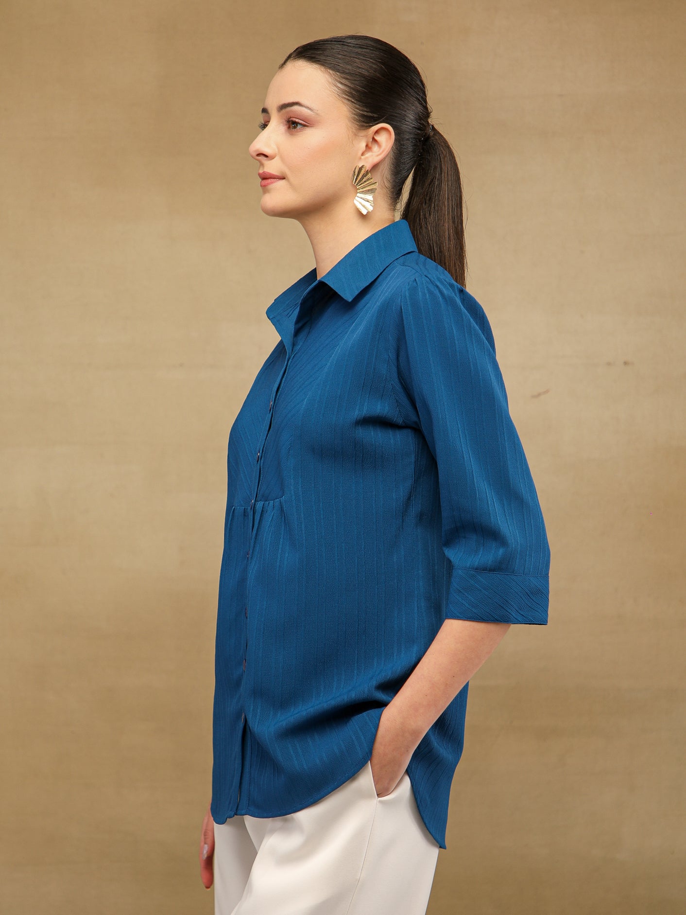 Front Yoke Cobalt Blue Top