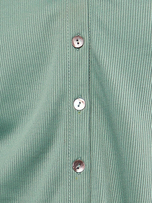 Mint Self Stripe Shirt