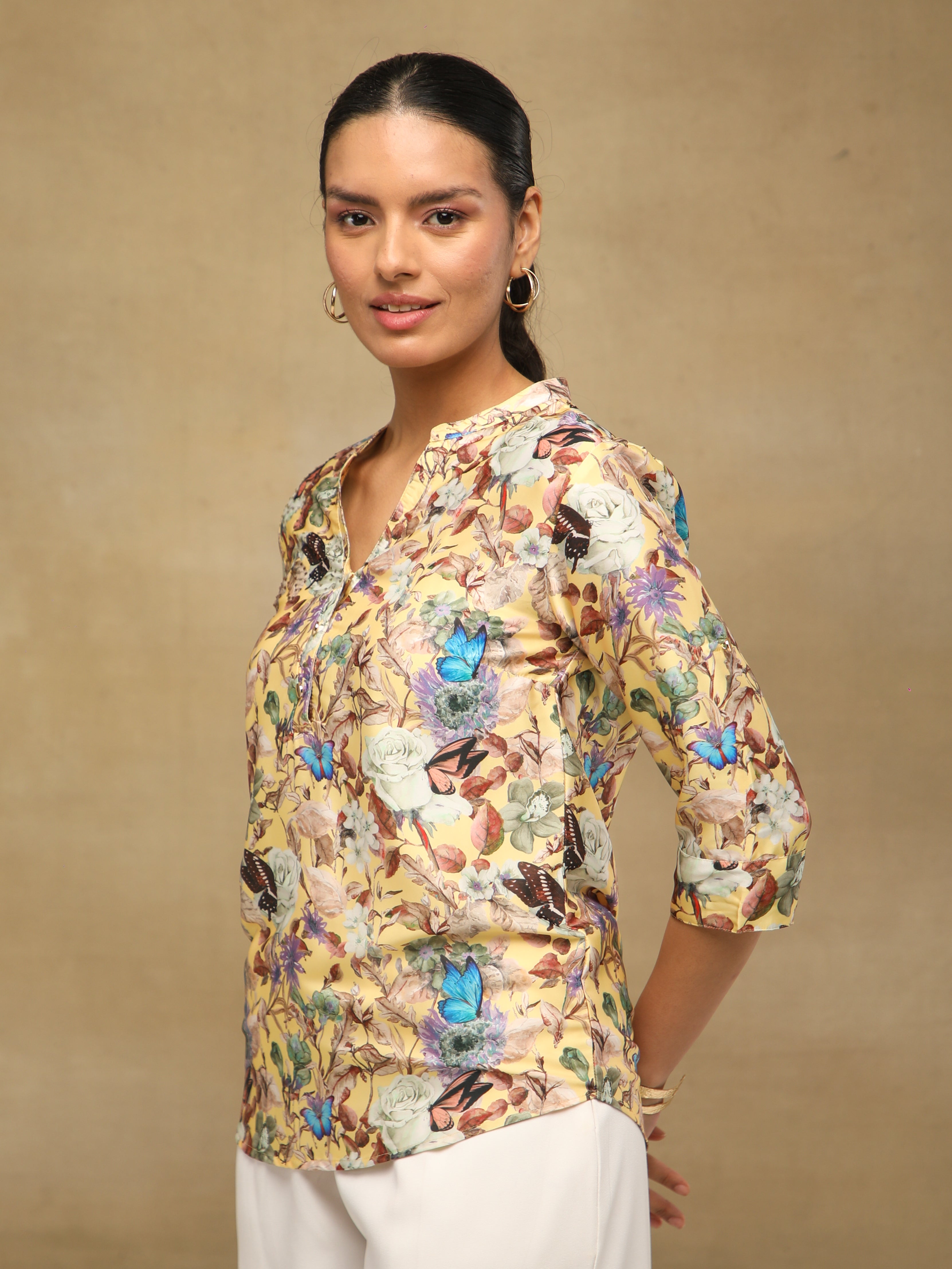 Buttercream Floral Top