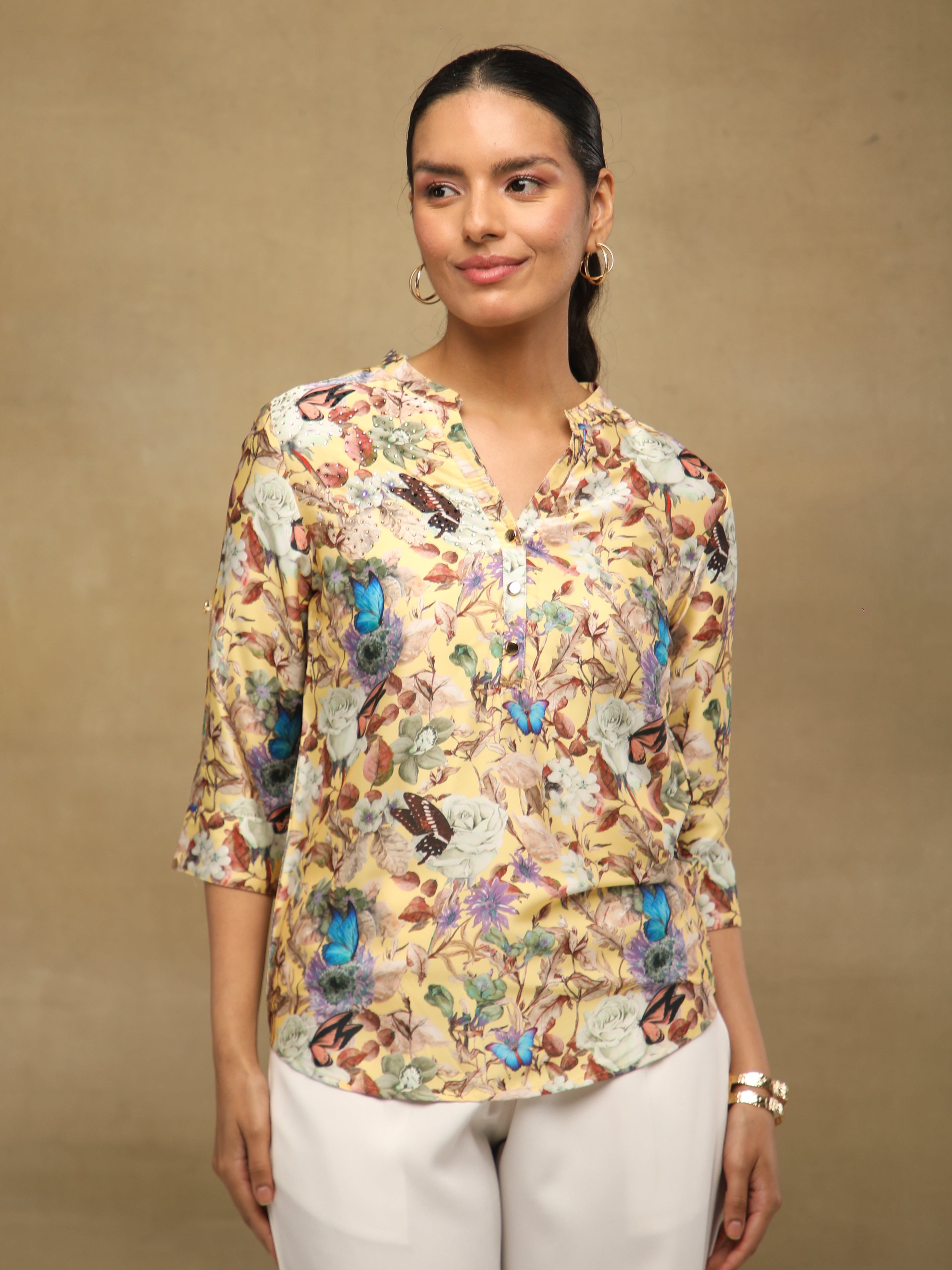 Buttercream Floral Top