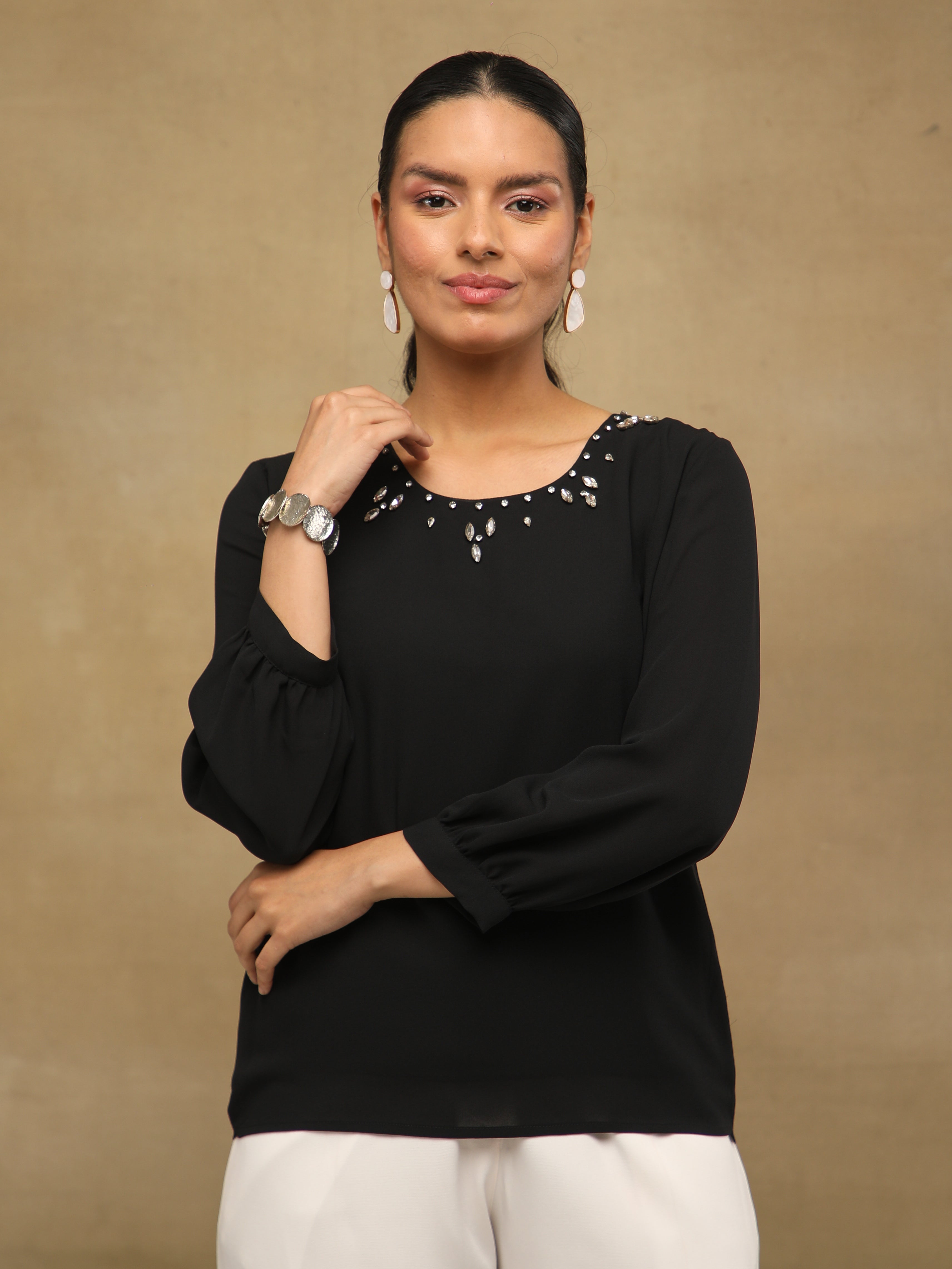 Crystal Curve Black Top