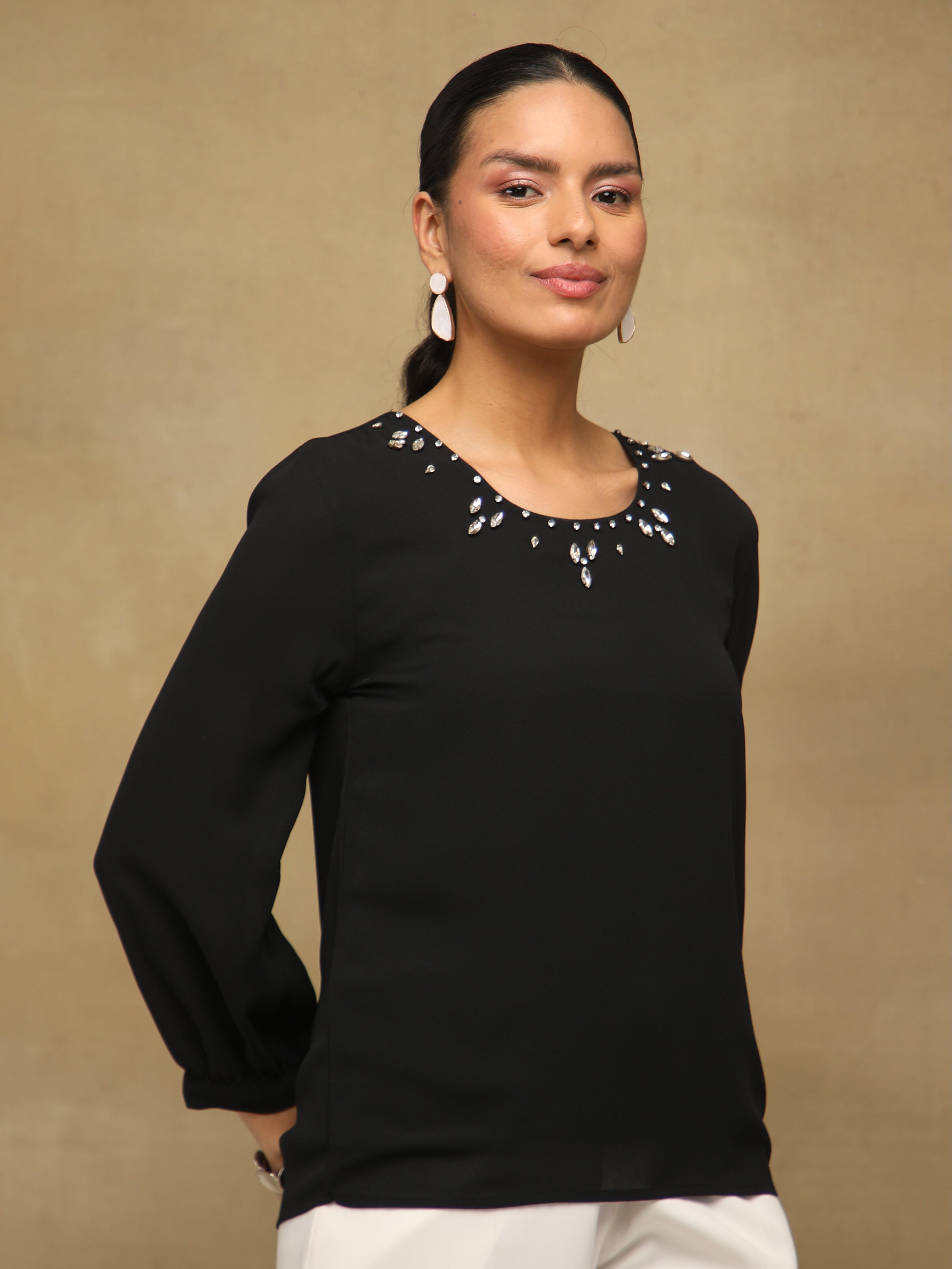 Crystal Curve Black Top