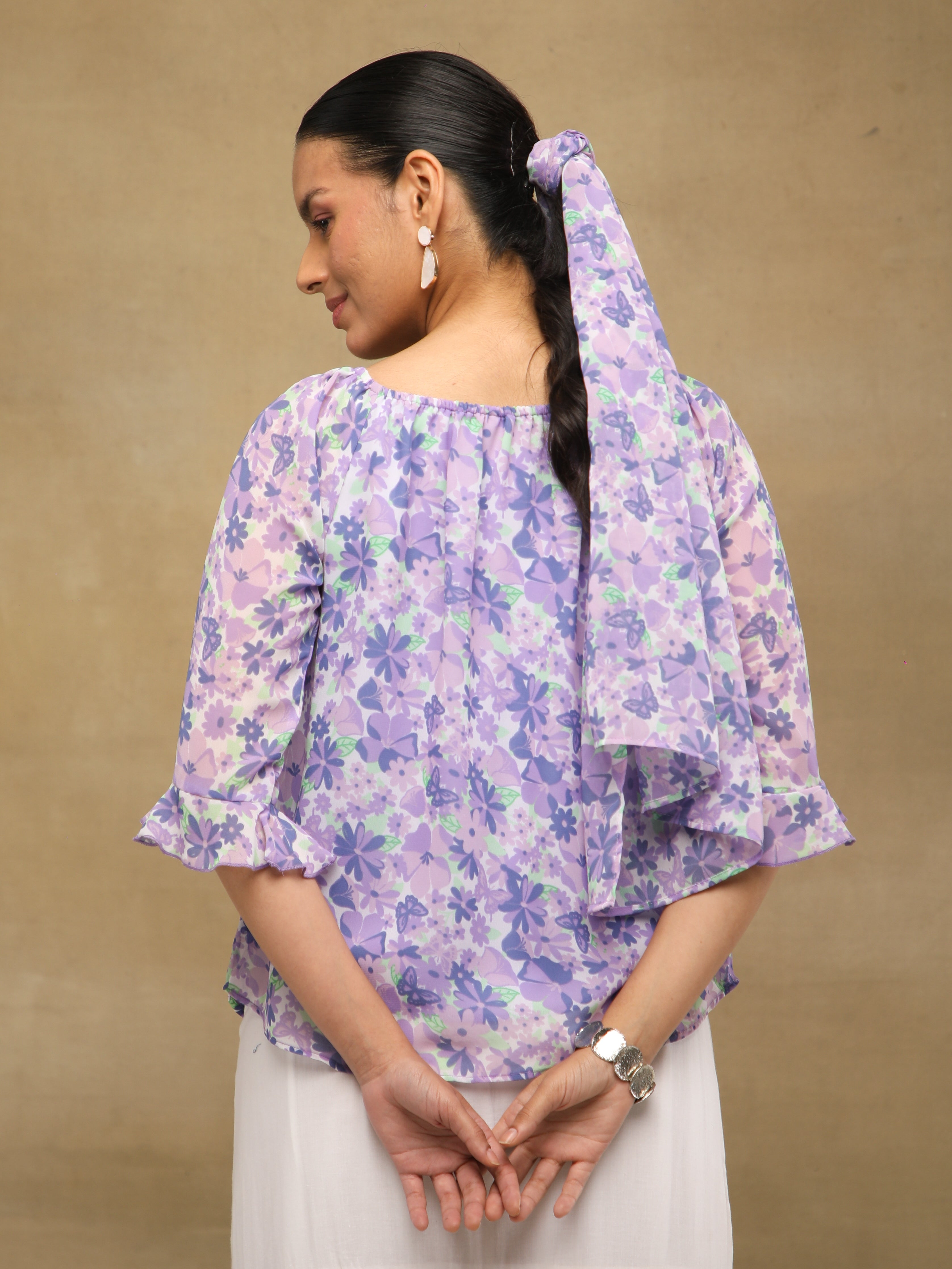 Lavender Bloom Scarf