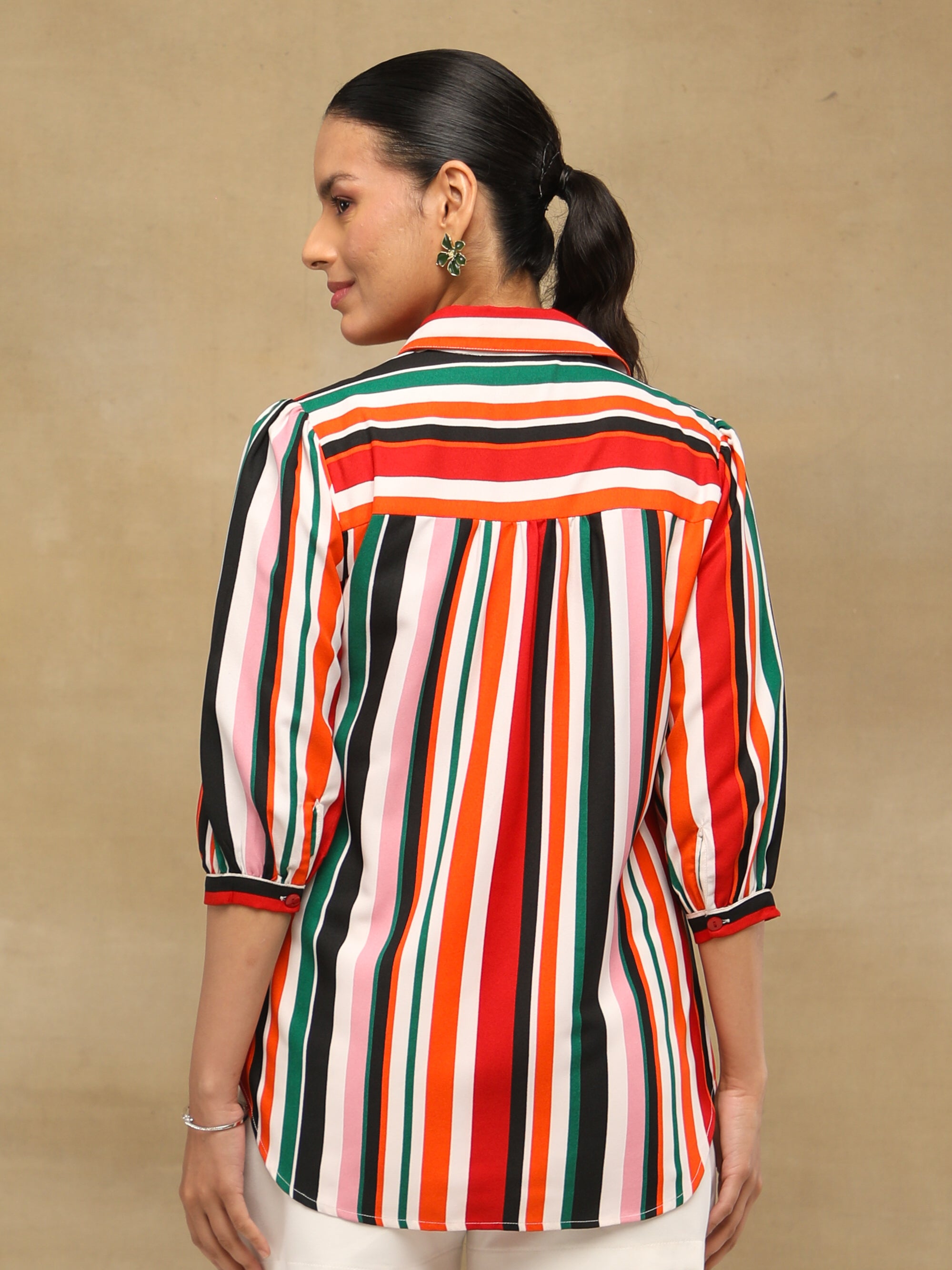 Retro Stripe Yoke Shirt