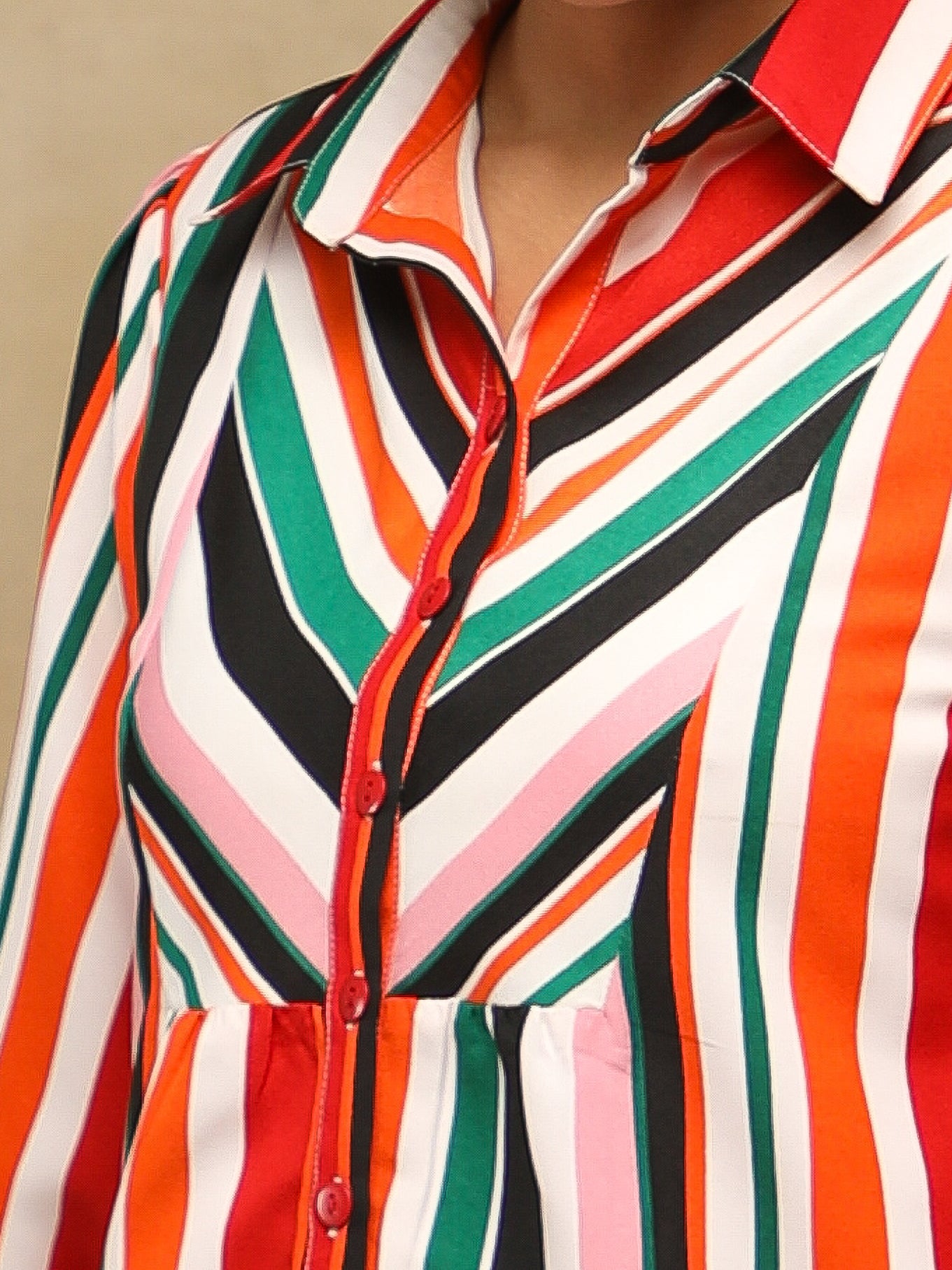 Retro Stripe Yoke Shirt