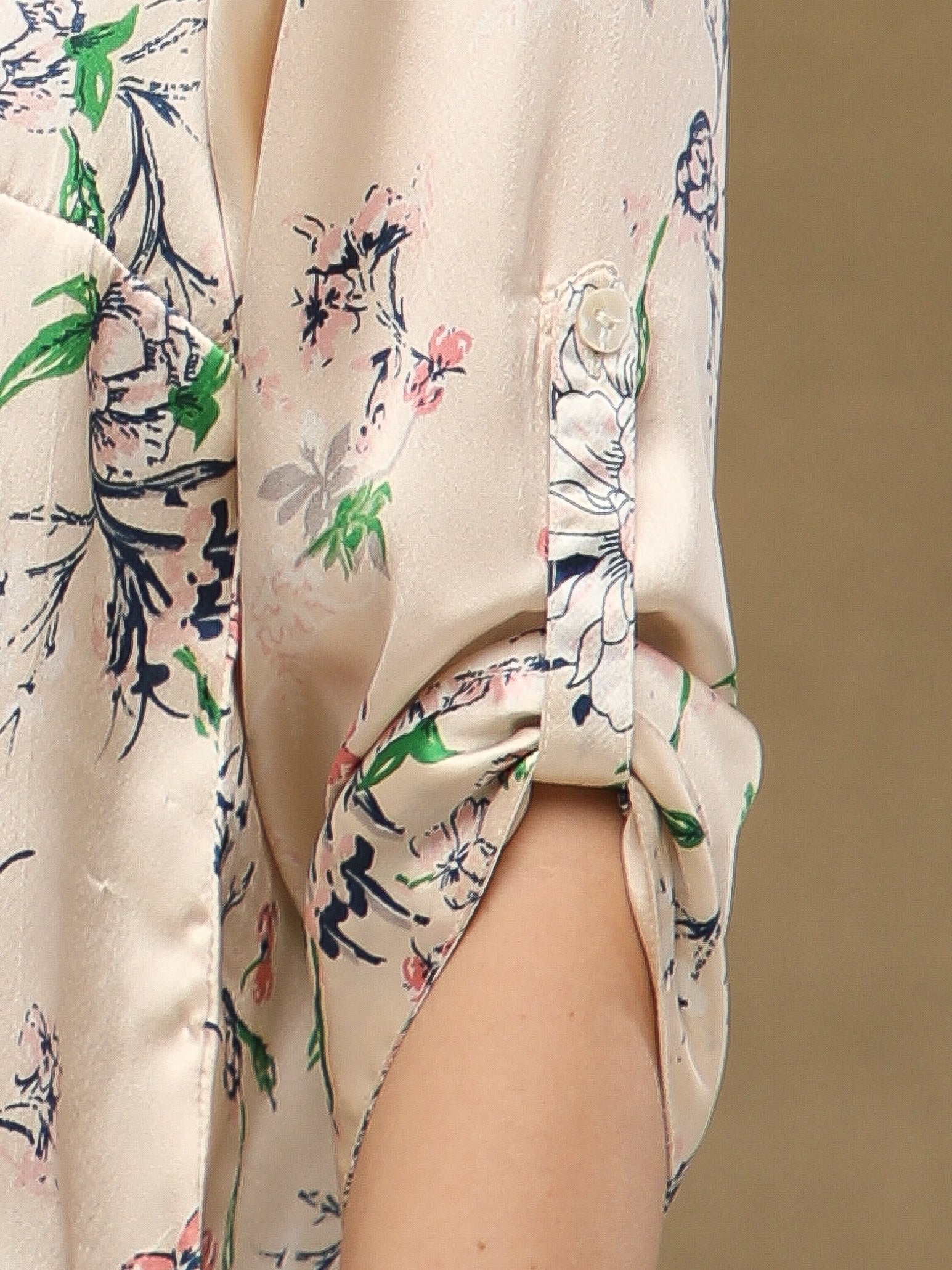 Ivory Garden Satin Top