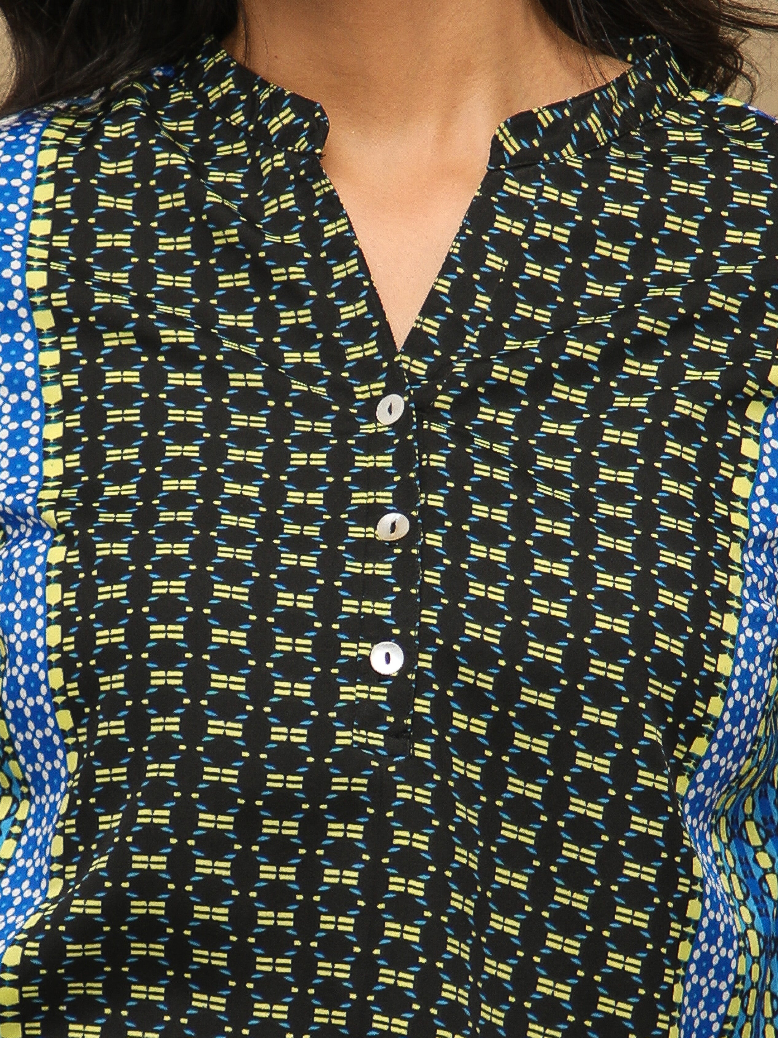 Pixel Trail Crepe Top