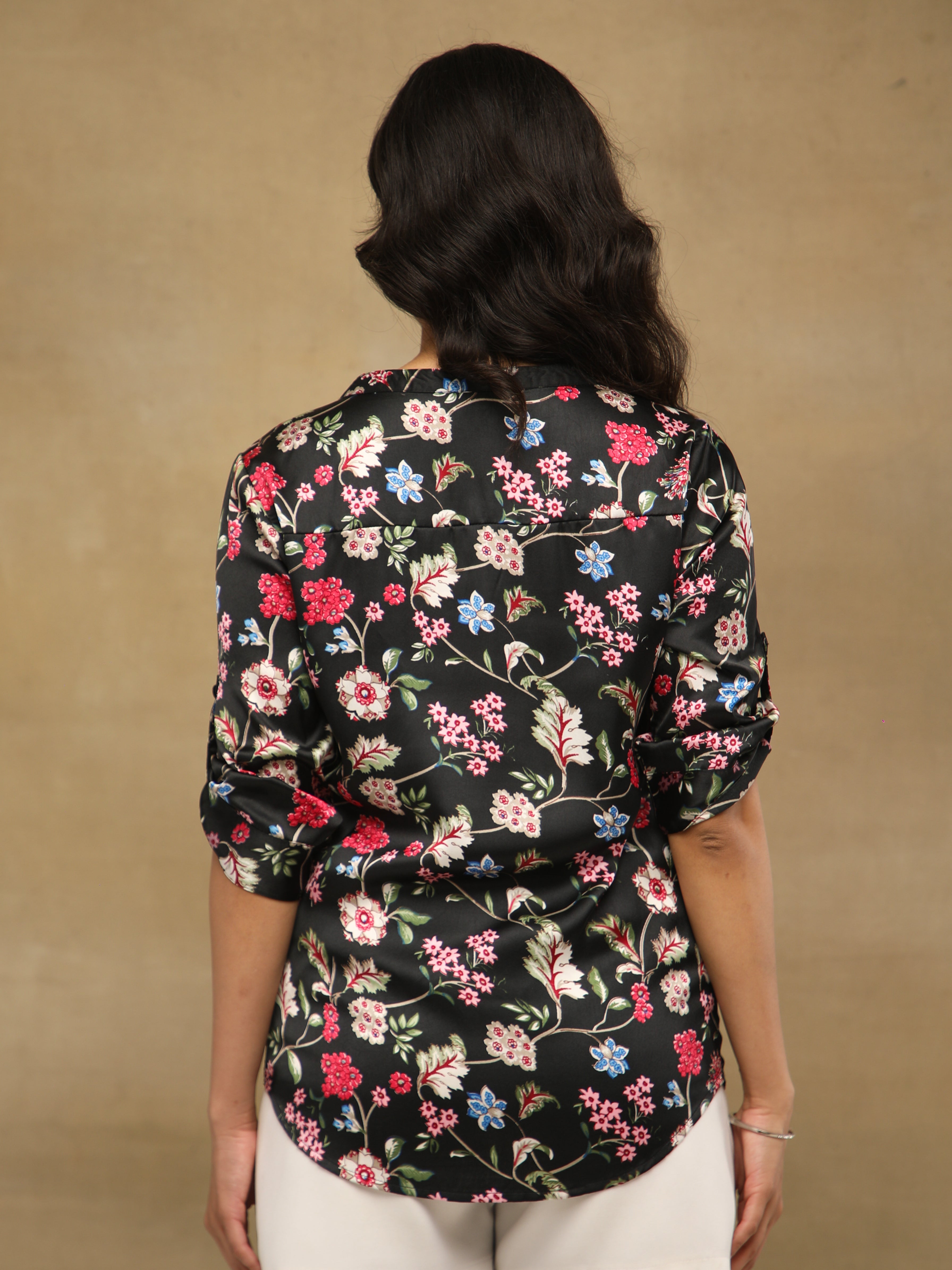 Black Eden Satin Top