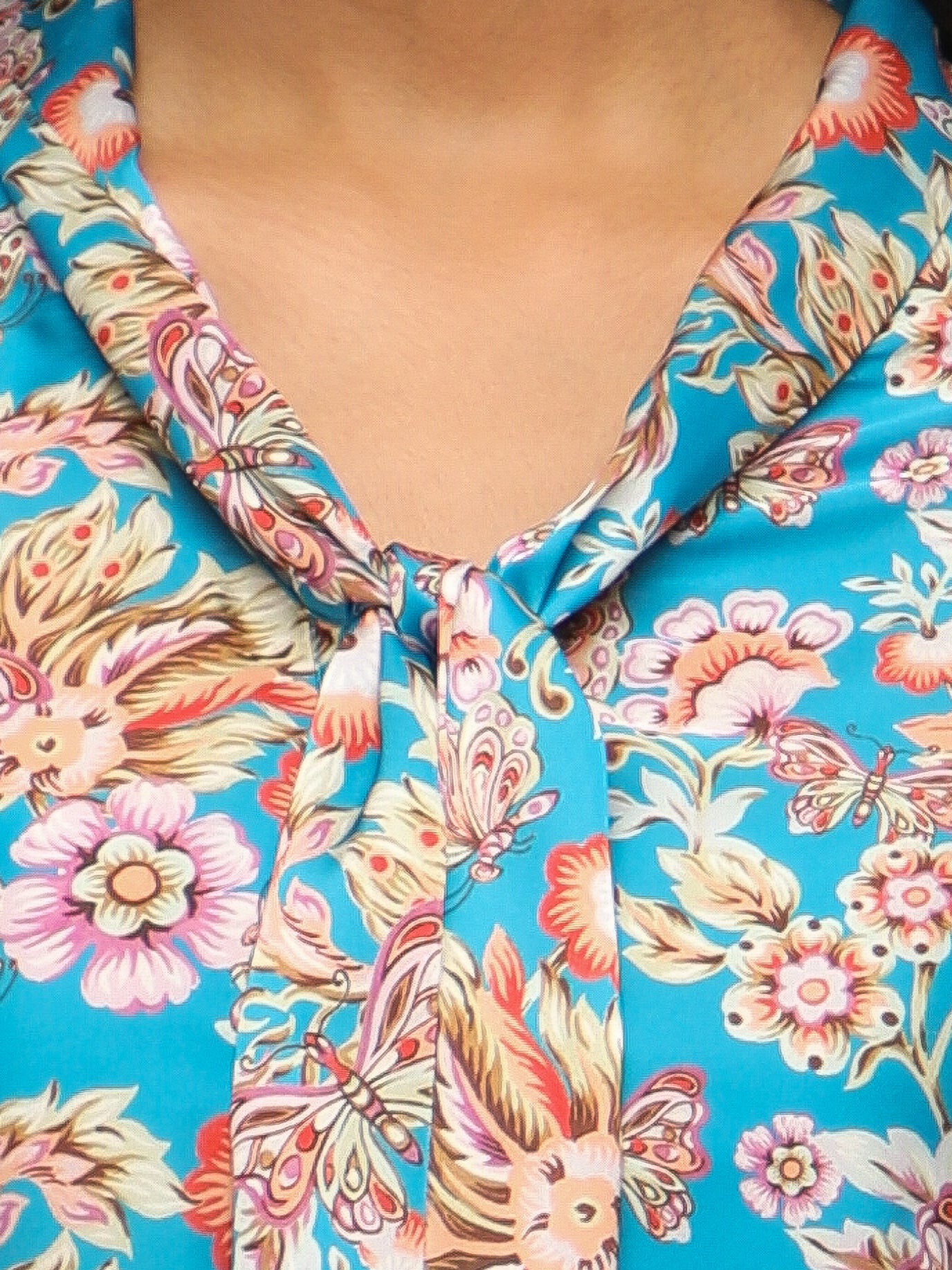 Breeze Tie-Up Satin Top
