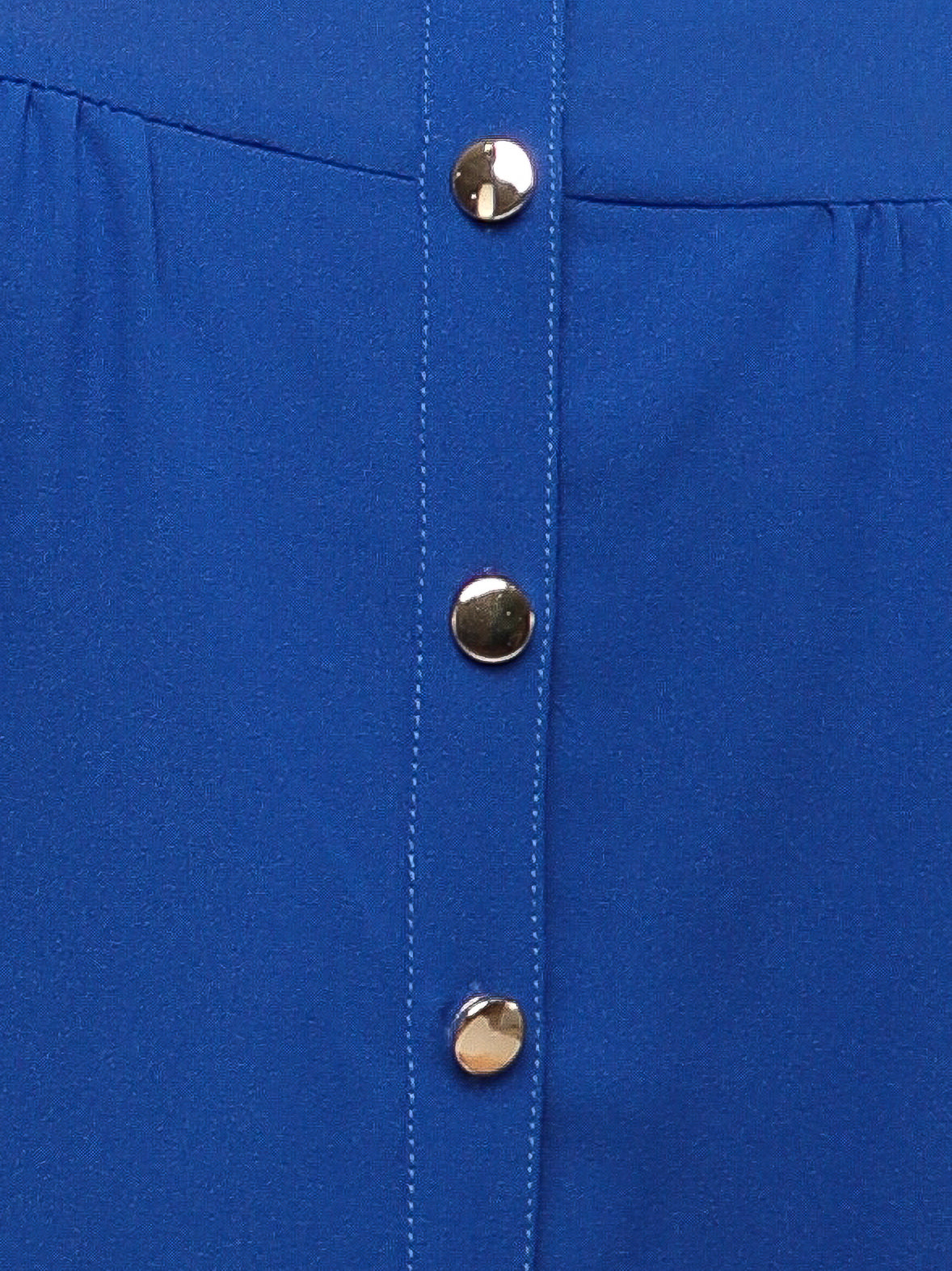 Swarovski Round Neck Blue Top