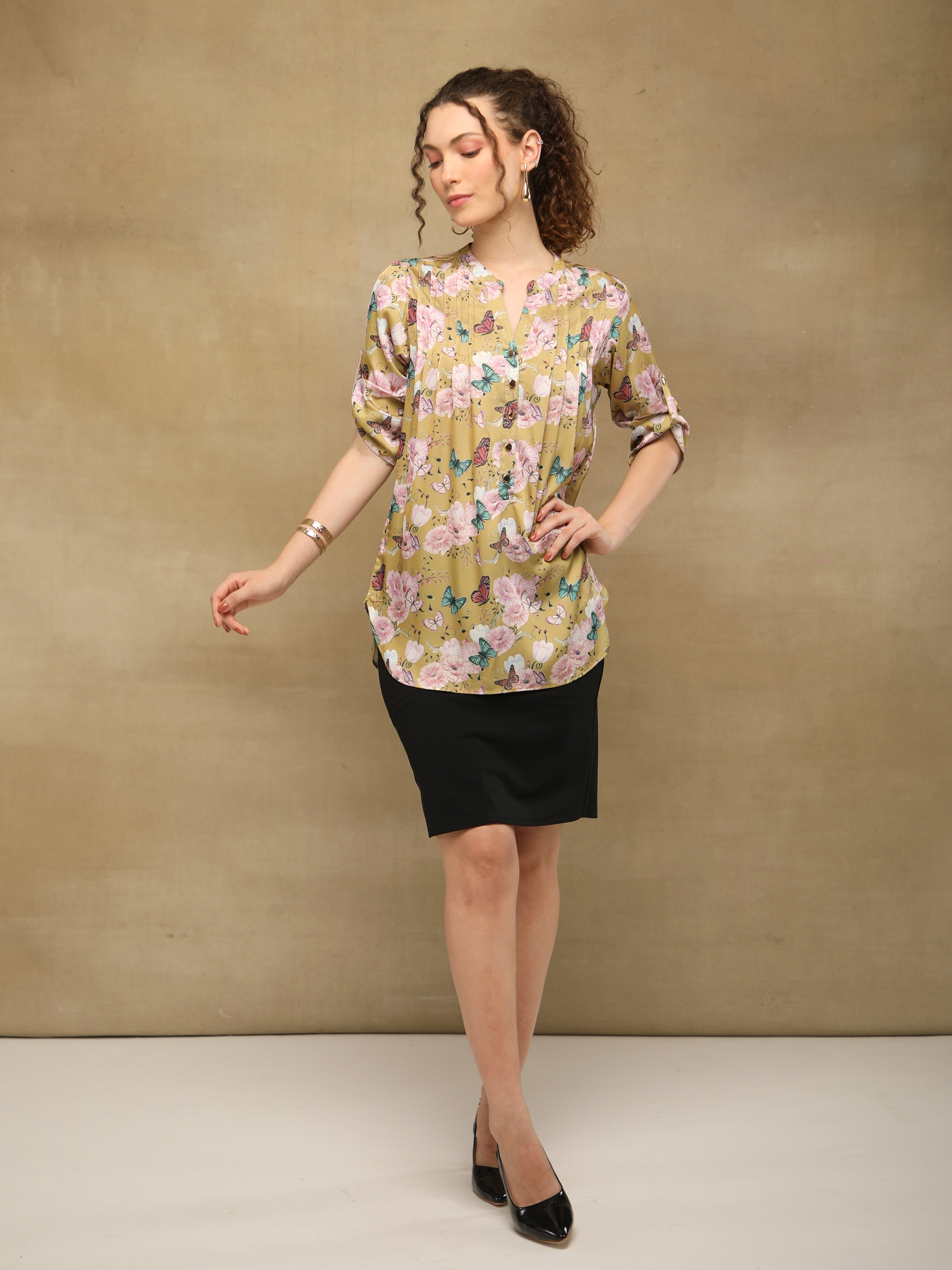 Meadow Pin tuck Top