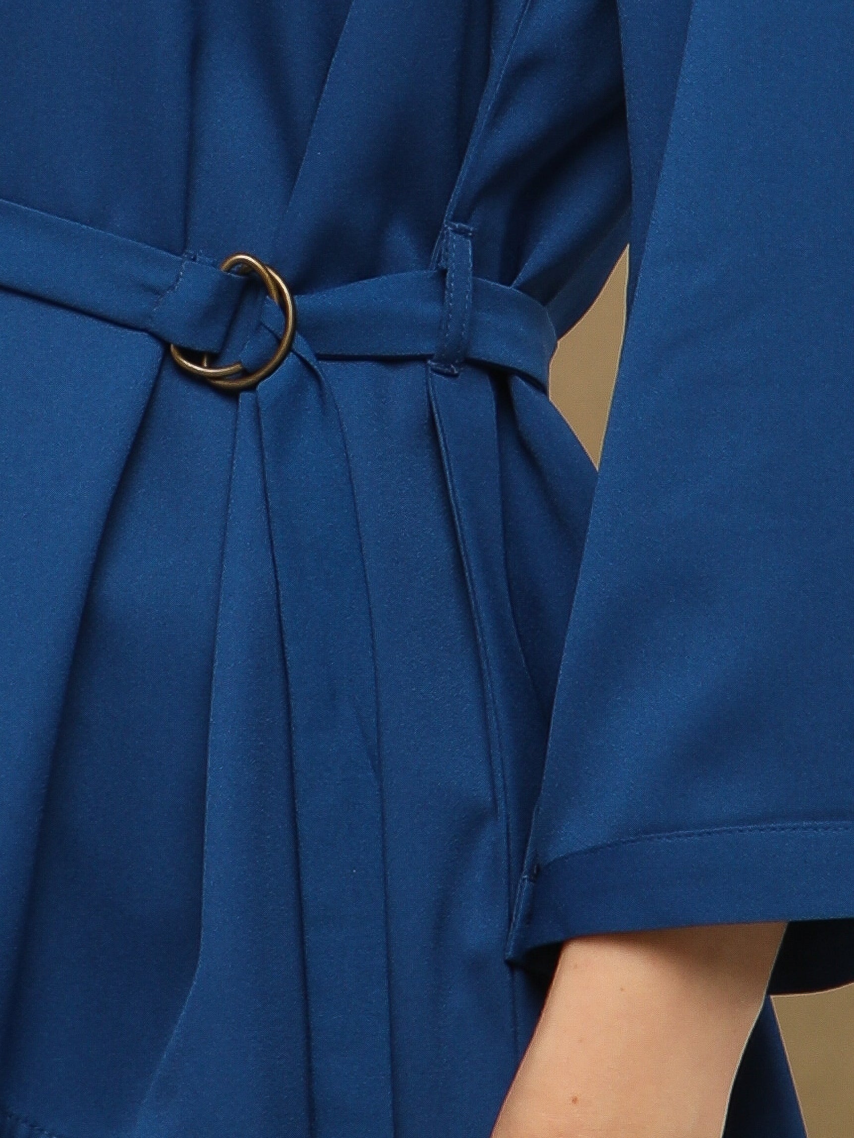 Royal Blue Crest Sequin Shirt