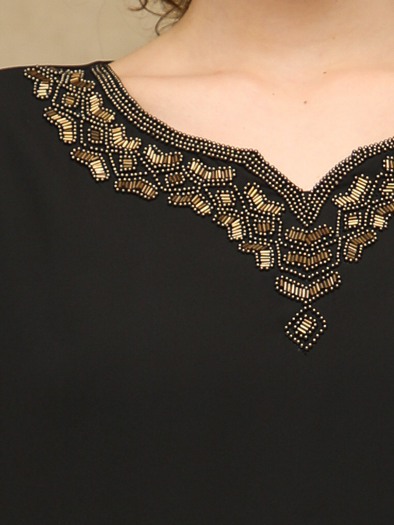 Copper Outline Black Top