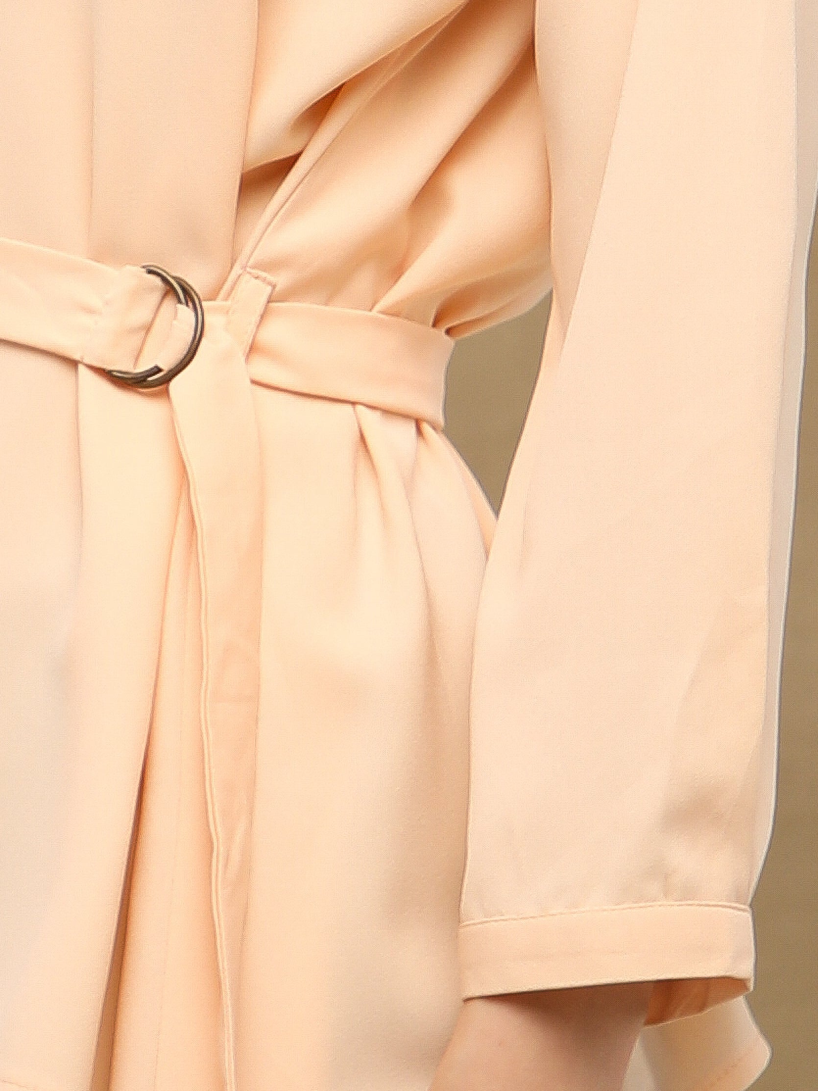 Peach Crest Sequin Shirt