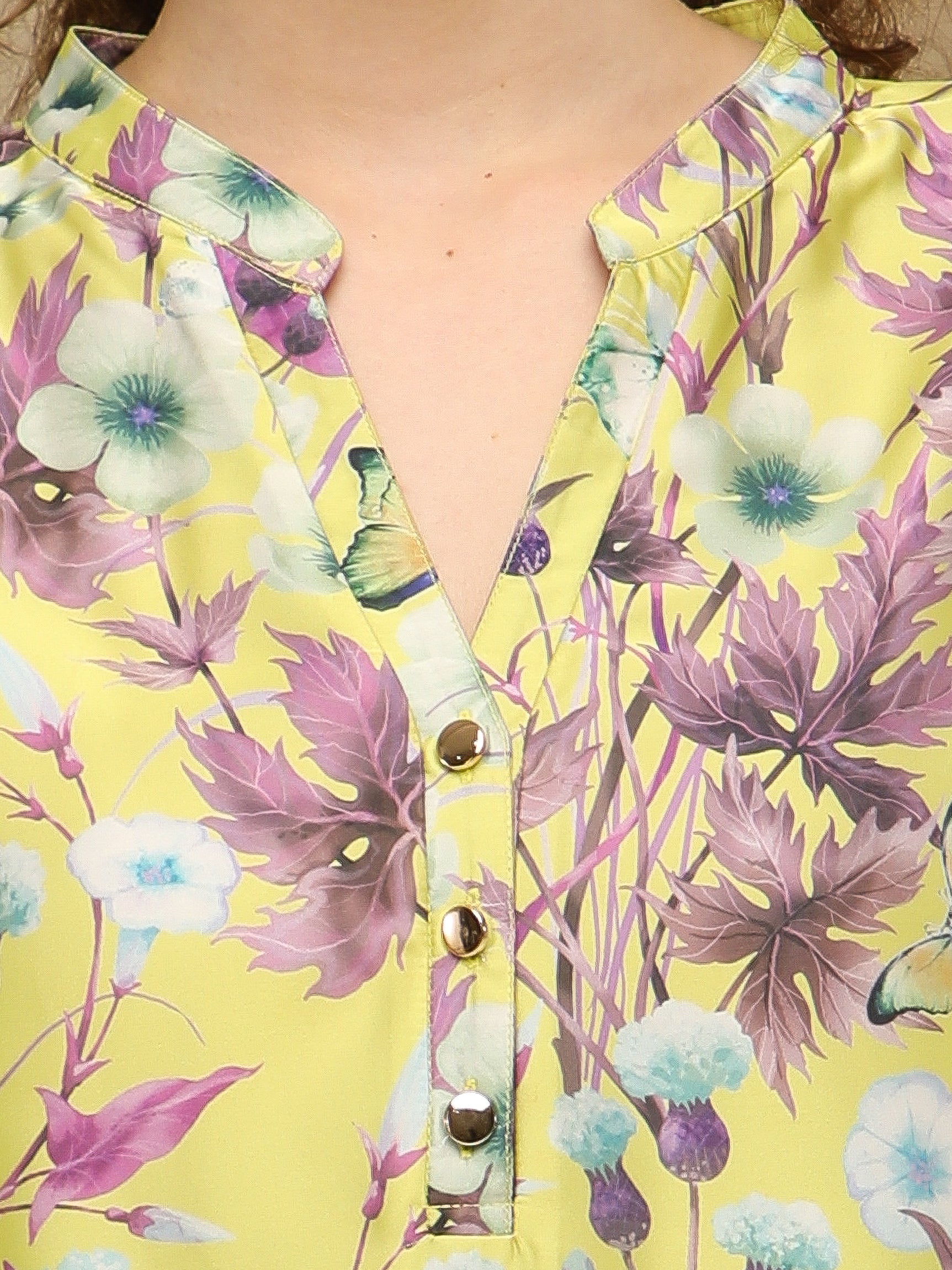 Chinar Satin Printed Top